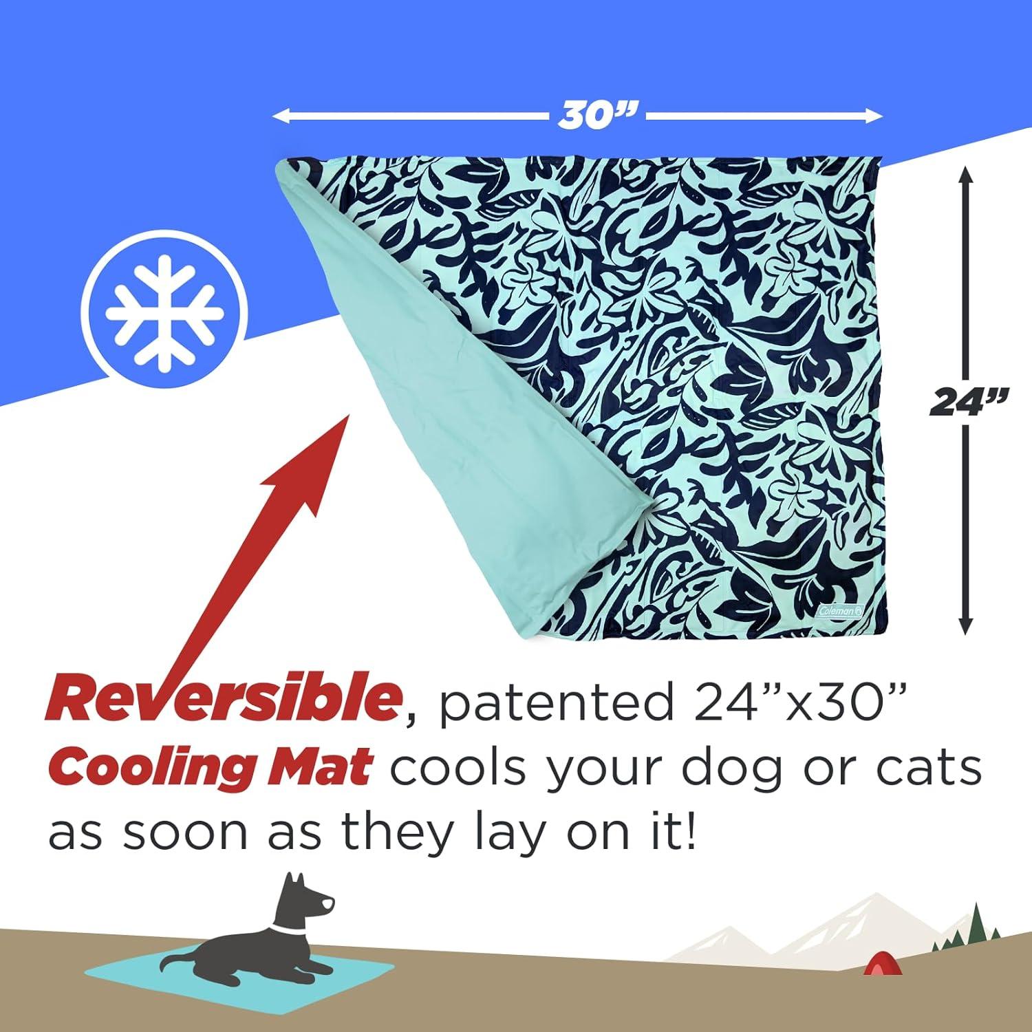 Alfombrilla de Enfriamiento Reversible Coleman Mediana Azul Marino 61x76 cm