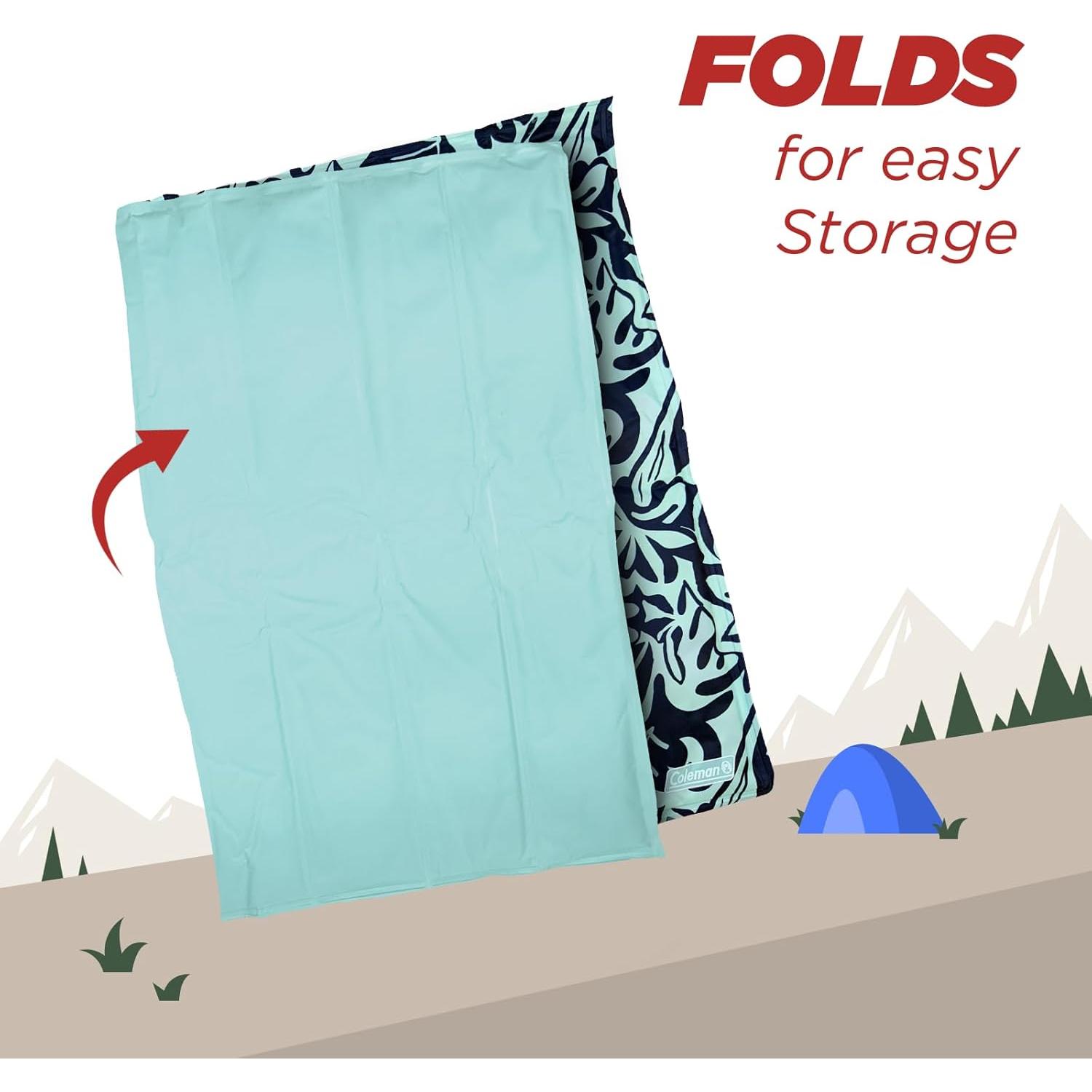 Alfombrilla de Enfriamiento Reversible Coleman Mediana Azul Marino 61x76 cm