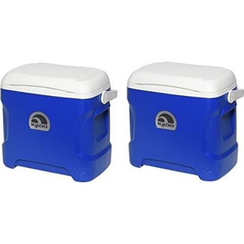 Contenedor Térmico Igloo 30 Cuartos Azul y Blanco (2-Pack)