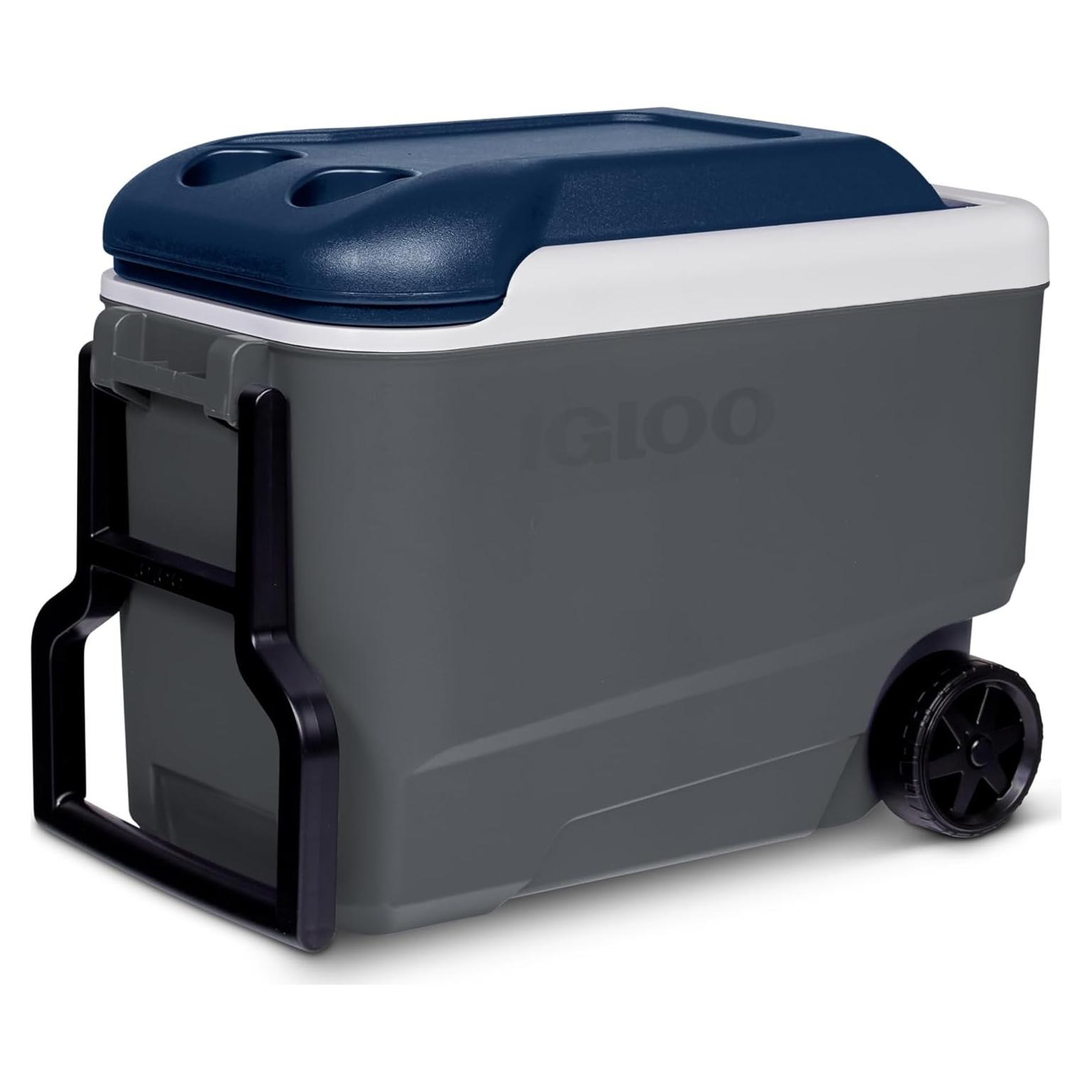 Nevera portátil Igloo Maxcold 40 Roller 38L Gris y Azul