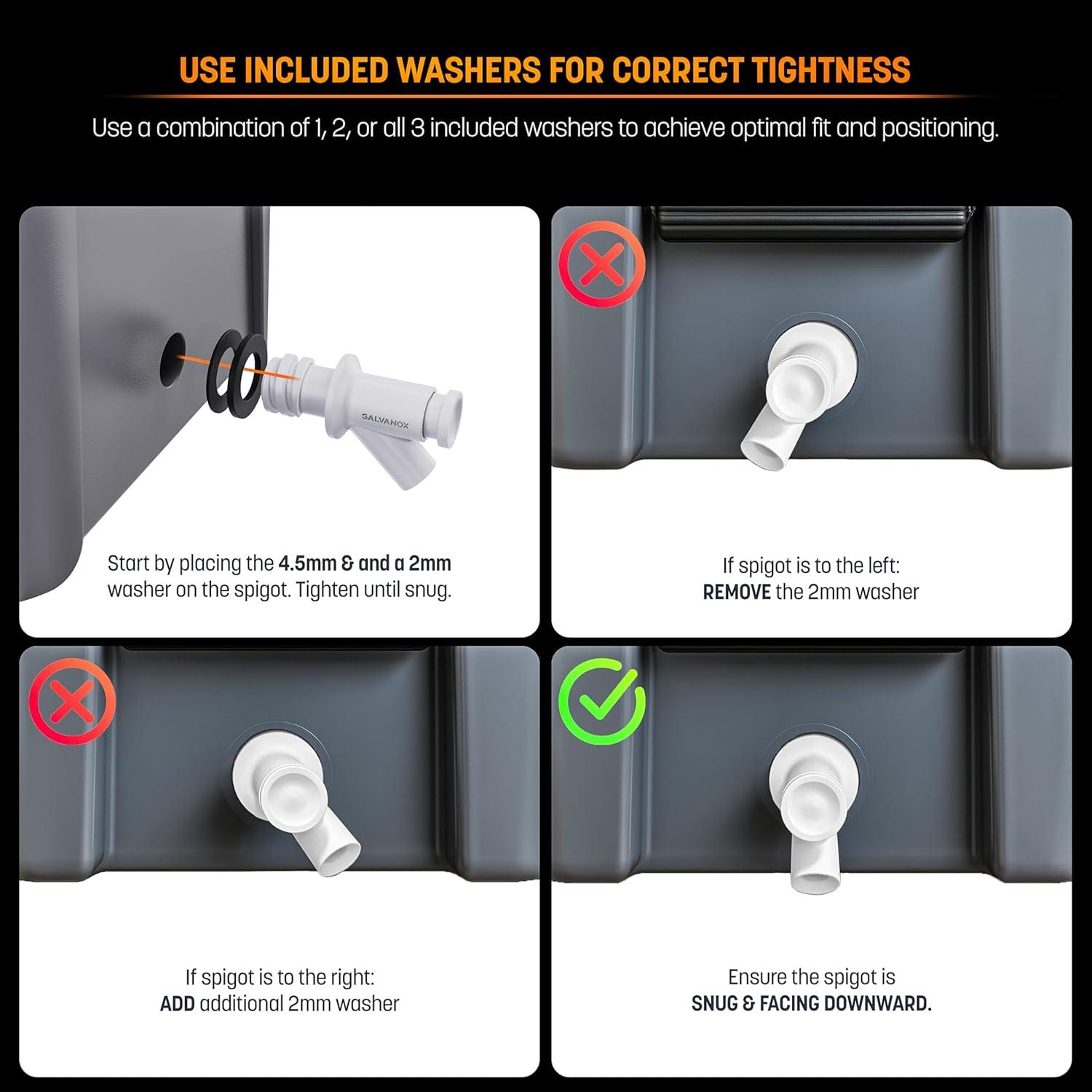 Juego de Tapón de Drenaje y Grifo Galvanox para Yeti Tundra