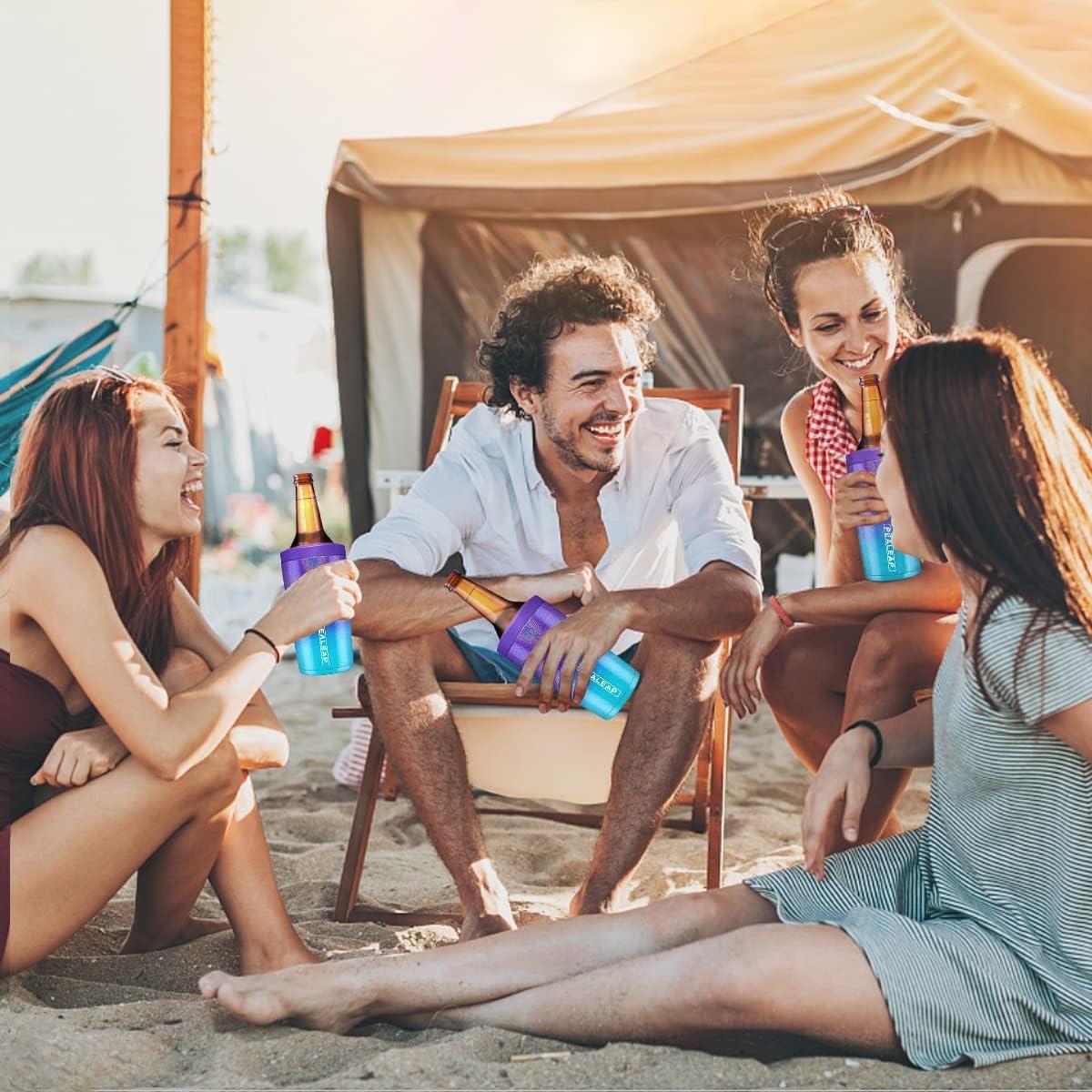 Enfriador de Latas Aislado PEALEAP 4 en 1 Acero Inoxidable 12 OZ