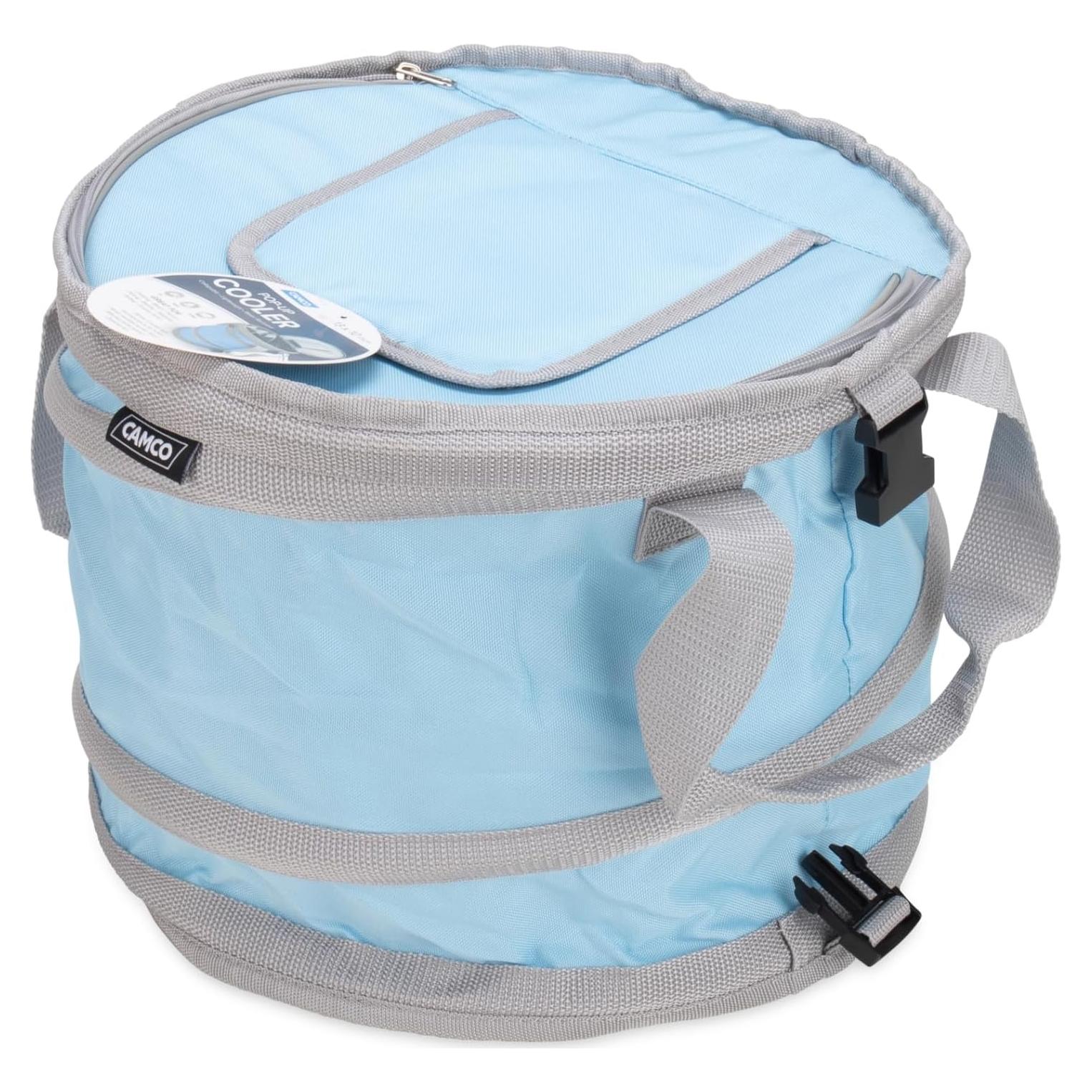 Enfriador Plegable Camco 21L Aislado Impermeable Azul 51995