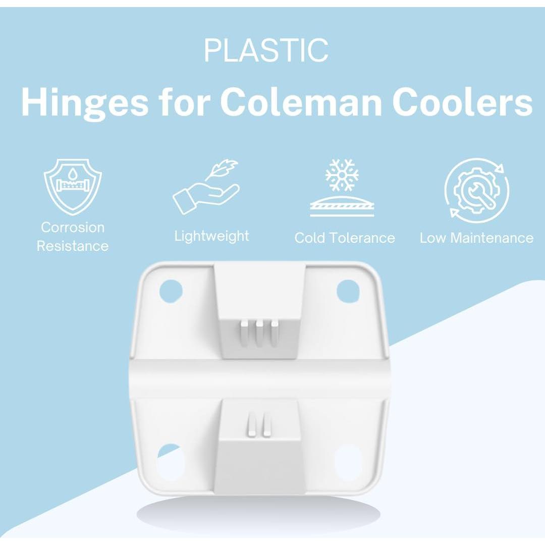 Kit de Reemplazo para Nevera Coleman - 2 Tapones y 4 Bisagras