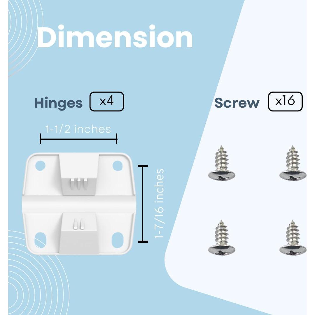 Kit de Reemplazo para Nevera Coleman - 2 Tapones y 4 Bisagras