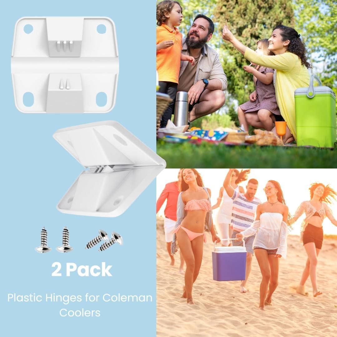 Kit de Reemplazo para Nevera Coleman - 2 Tapones y 2 Bisagras