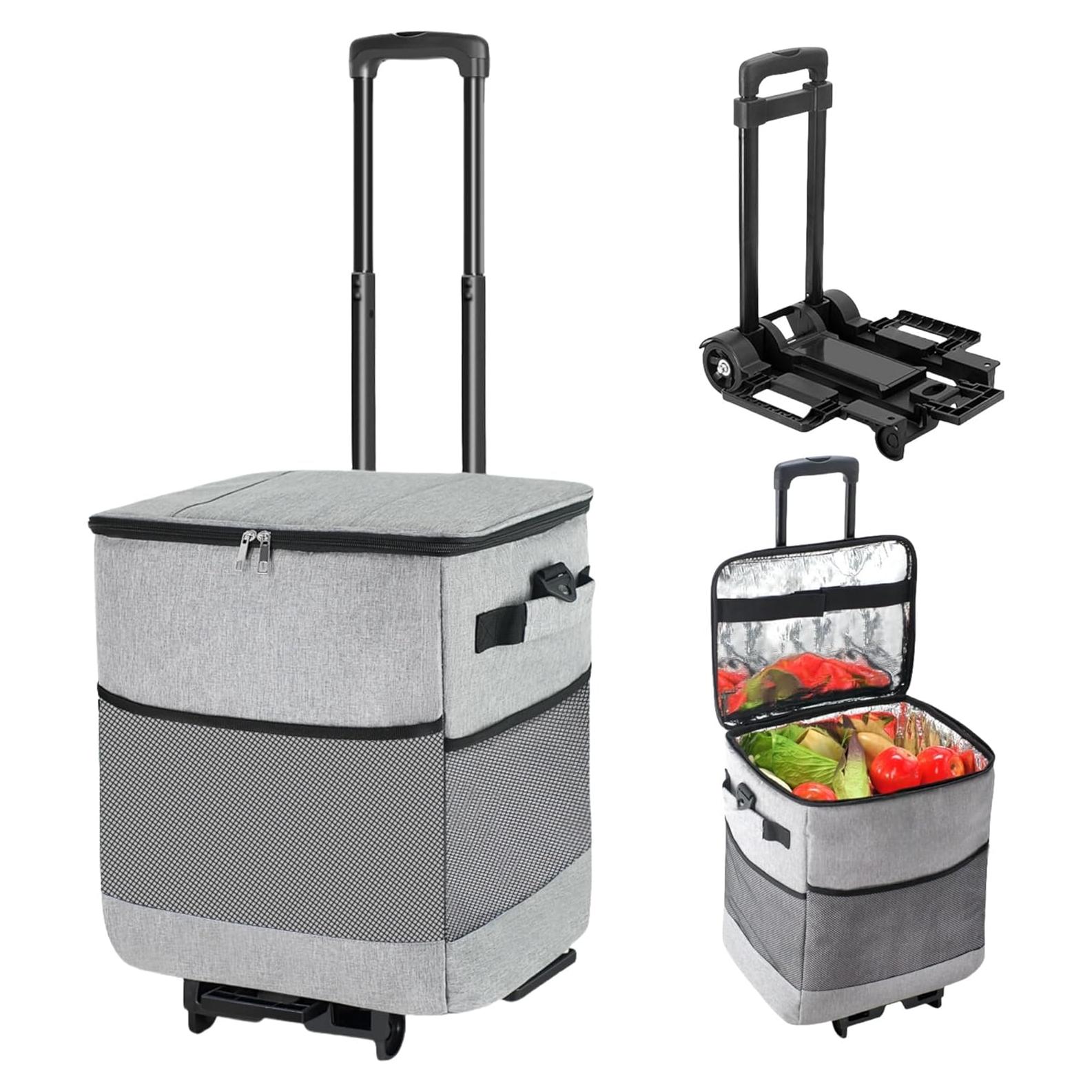 Enfriador Rodante Suave ZHJINGYU 40L Plegable con Ruedas