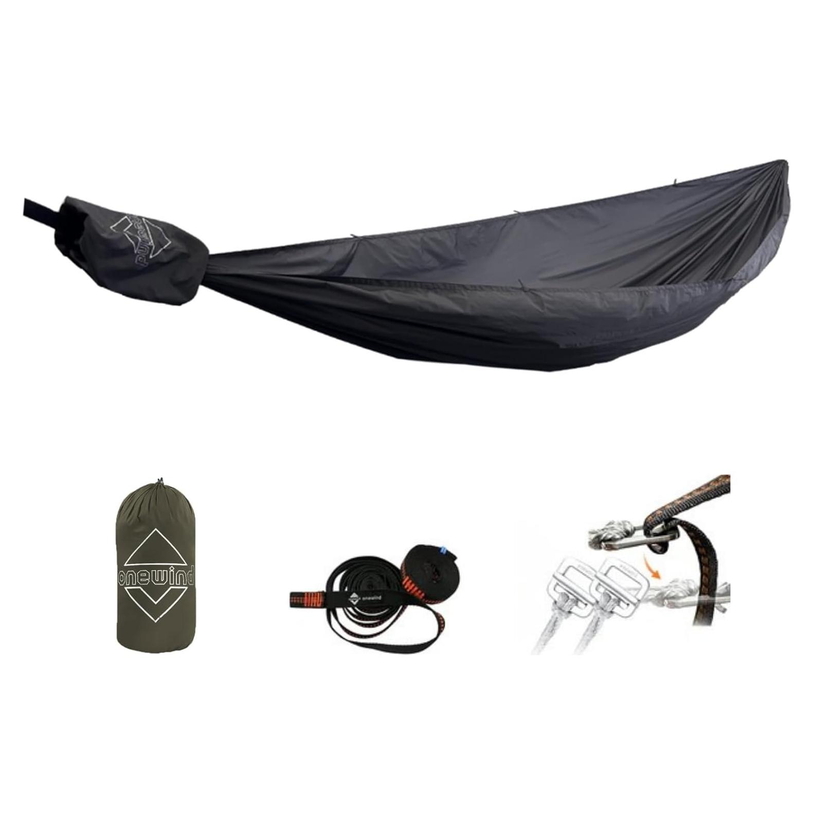 Hamaca de Camping Onewind Ultraligera 3.35m Gris Oscuro