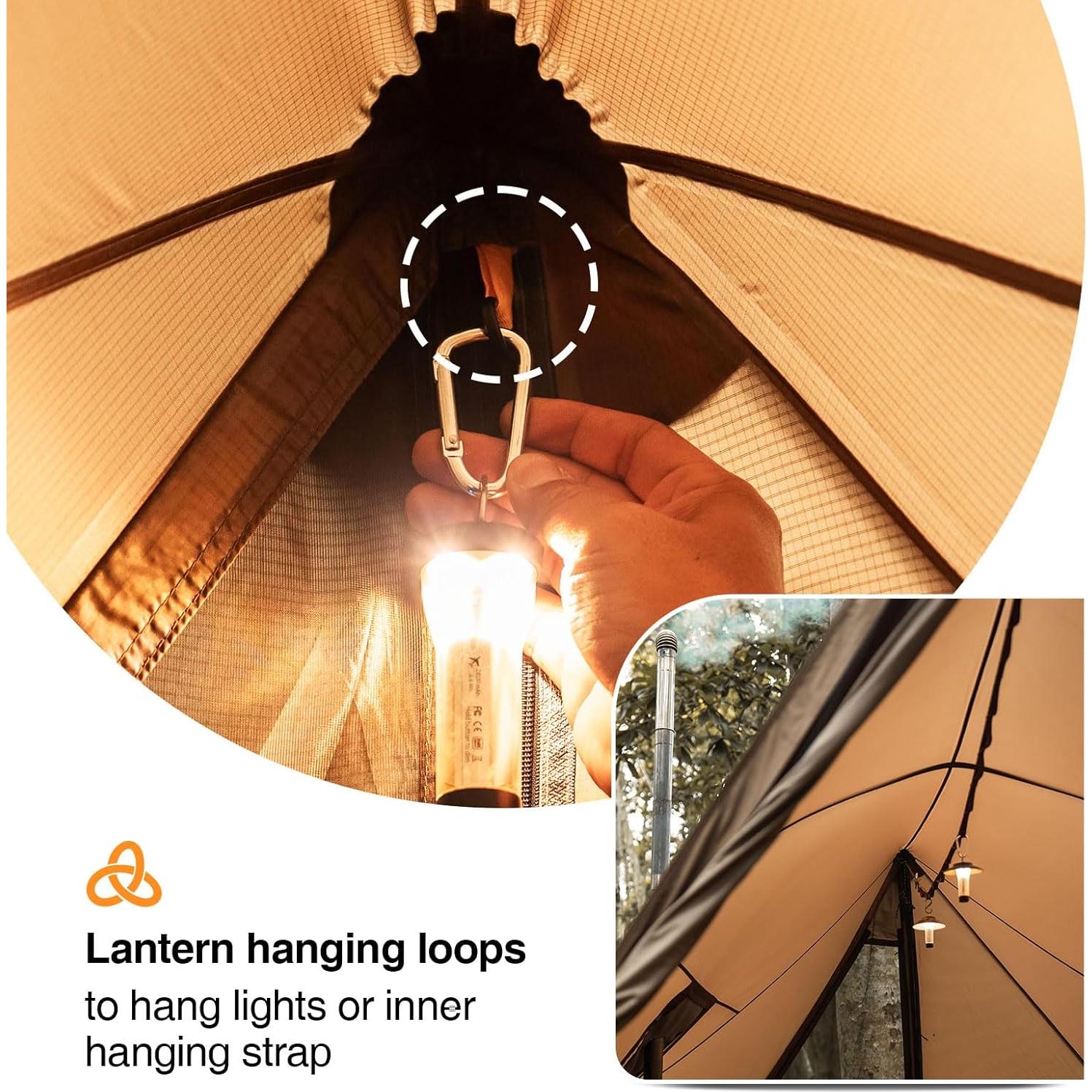 Carpa OneTigris ASH Canopy para 4 Personas, Impermeable y Resistente