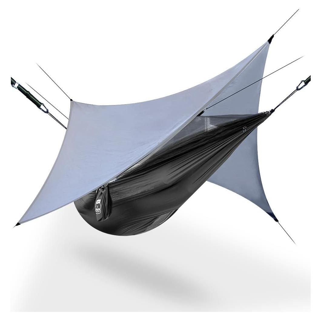 Hamaca de Camping Titan Performance Ligera 1 Persona con Cubierta de Lluvia