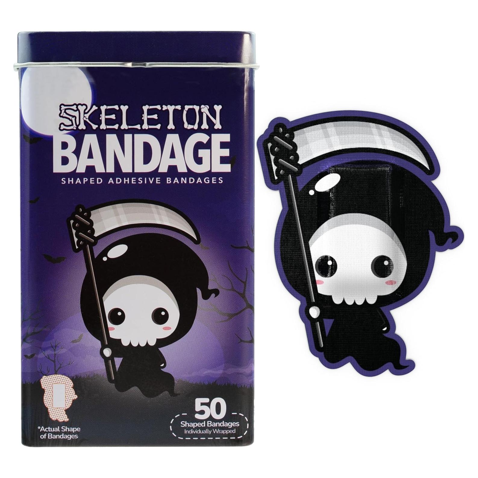 Vendajes Autoadhesivos BioSwiss Halloween Esqueleto 50 Piezas