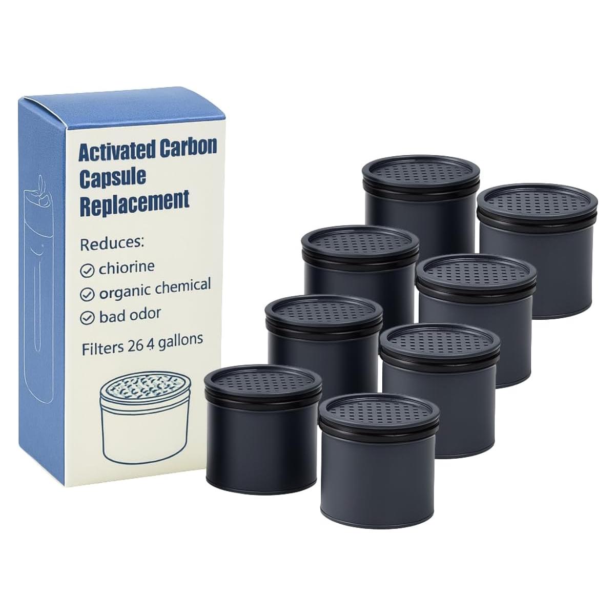 Filtro de Agua de Carbono Nispira para Botellas Lifestraw - 8 Unidades