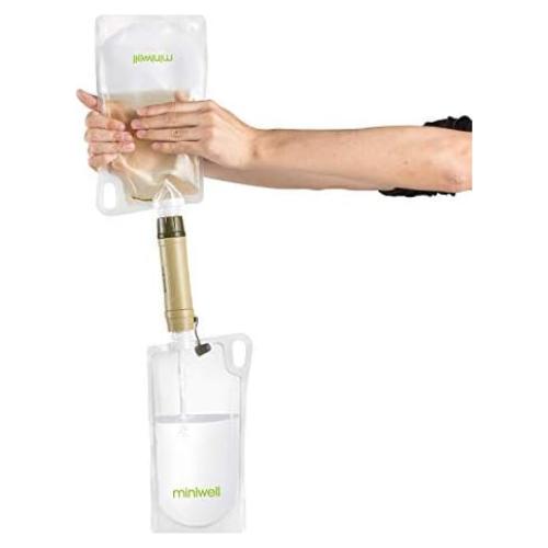 Filtro de Agua Miniwell L605B Portátil para Camping y Emergencias