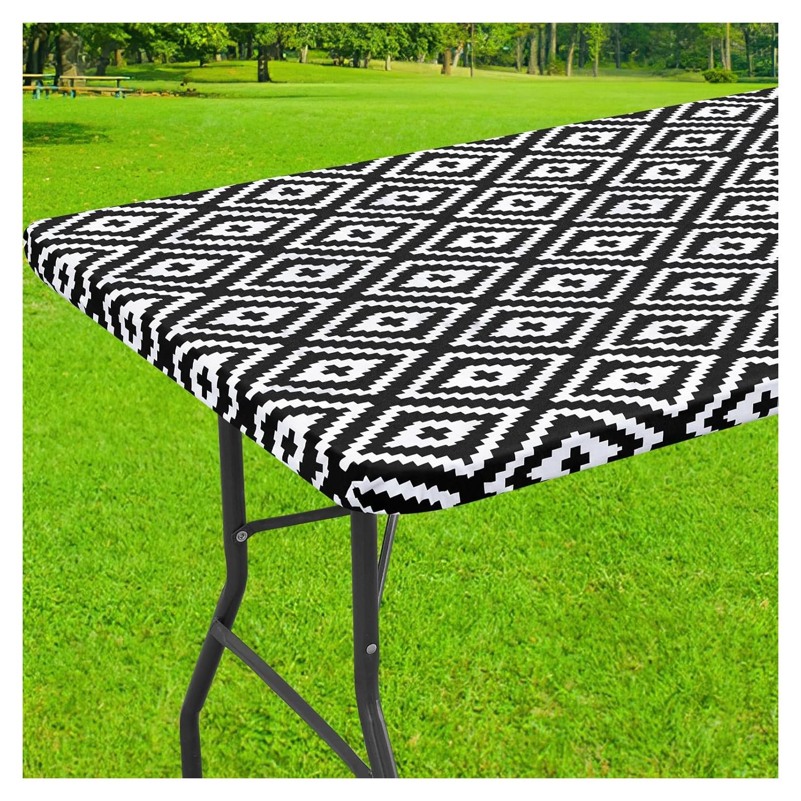 Mantel Rectangular Smiry Negro Impermeable 182.9x76.2 cm