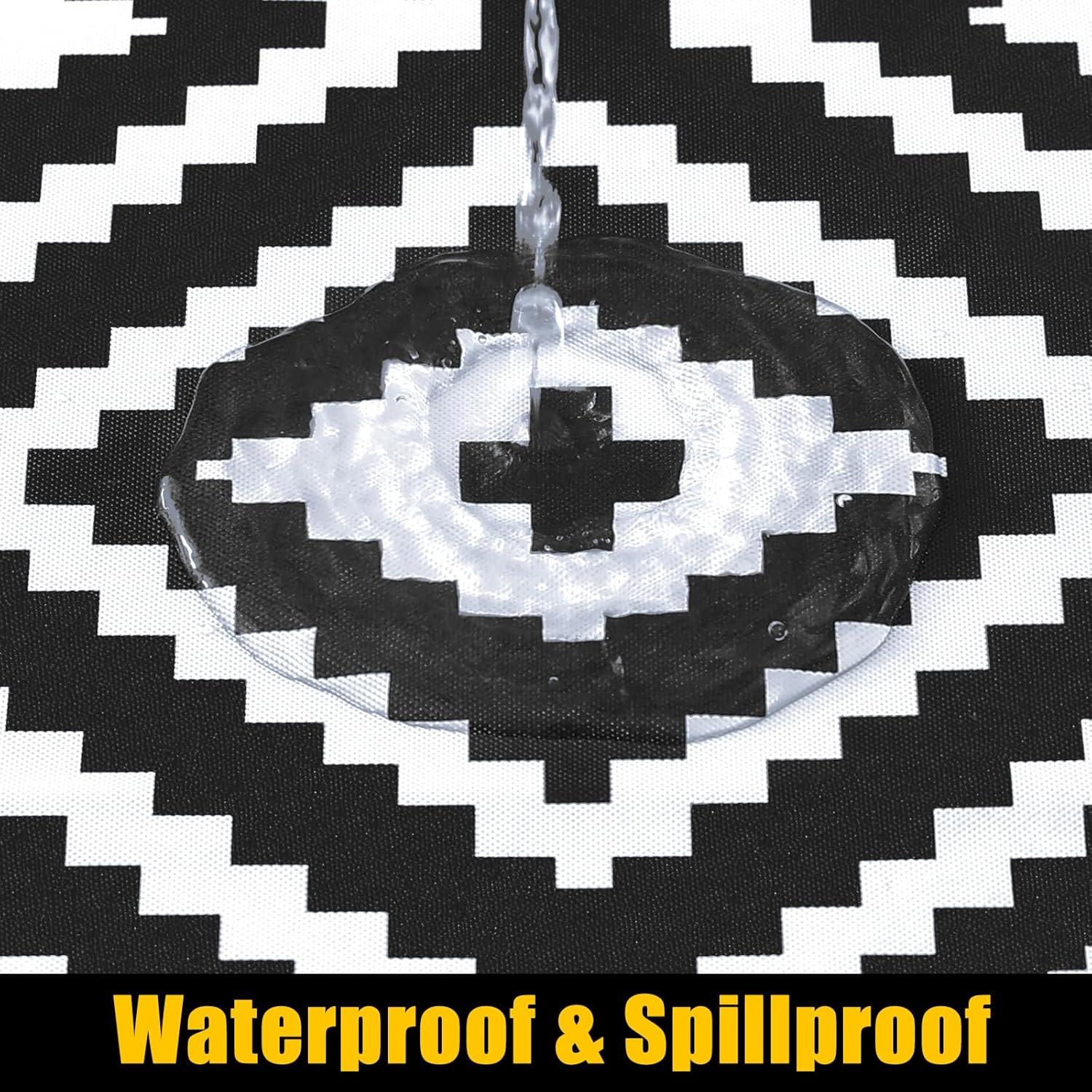 Mantel Rectangular Smiry Negro Impermeable 182.9x76.2 cm