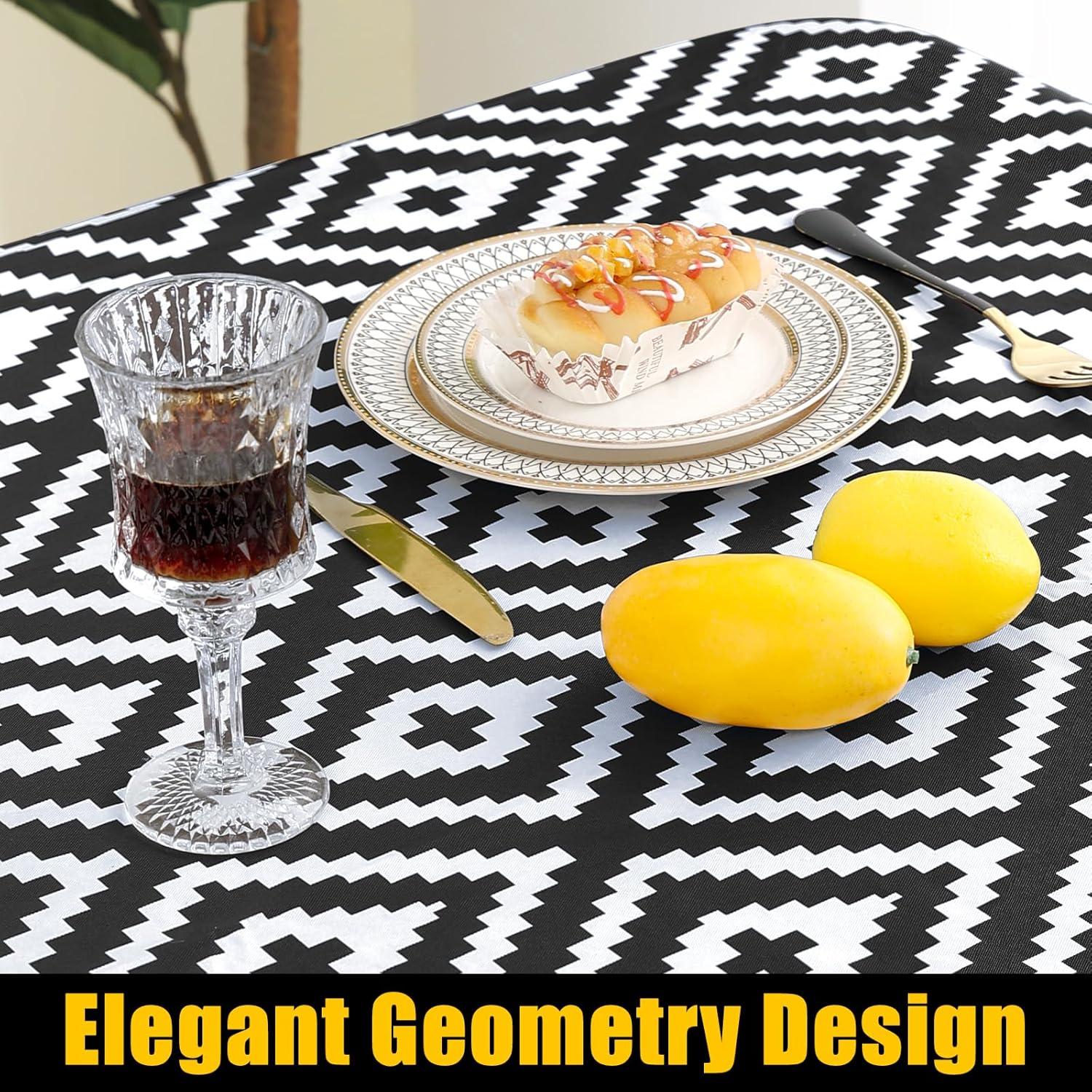 Mantel Rectangular Smiry Negro Impermeable 182.9x76.2 cm