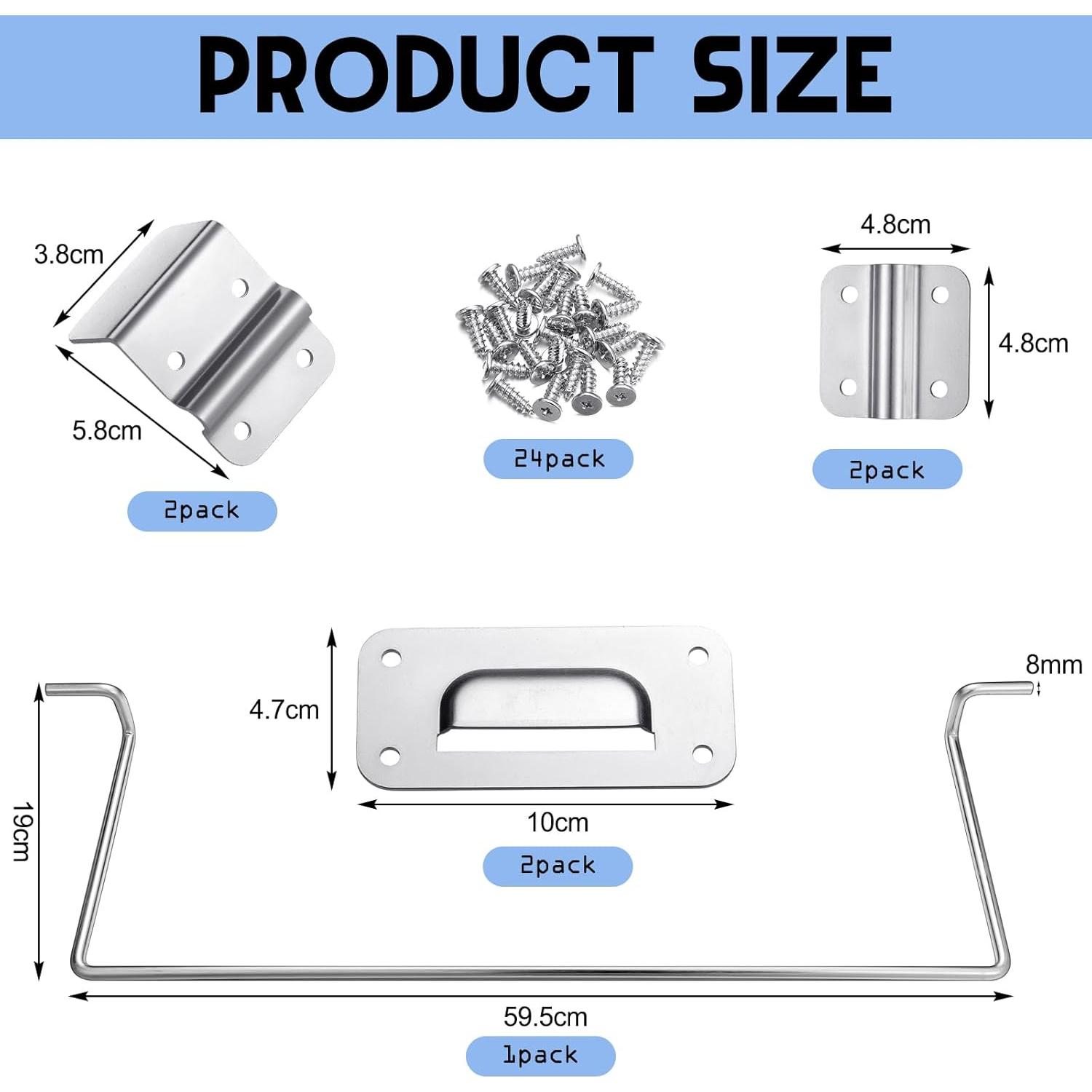 Juego de Soporte de Bisagra de Mesa Leriton Metal 1 Unidad