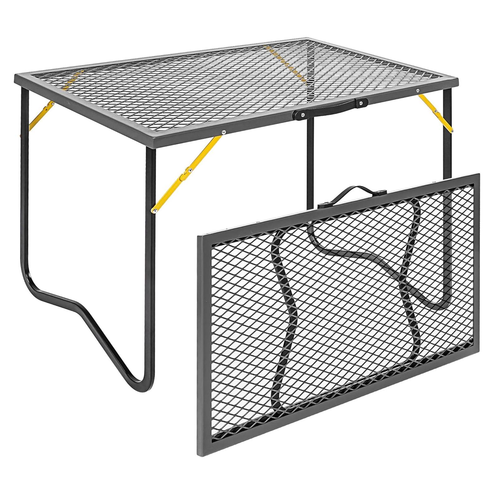 Mesa de Parrilla Plegable BHLOR 90.2x50 cm para Camping