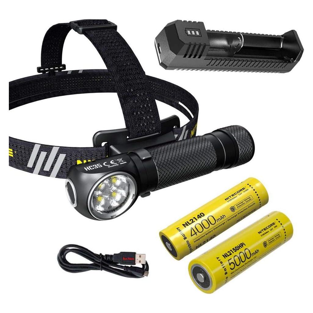 Linterna Frontal LED Nitecore HC35 2700Lm Recargable USB