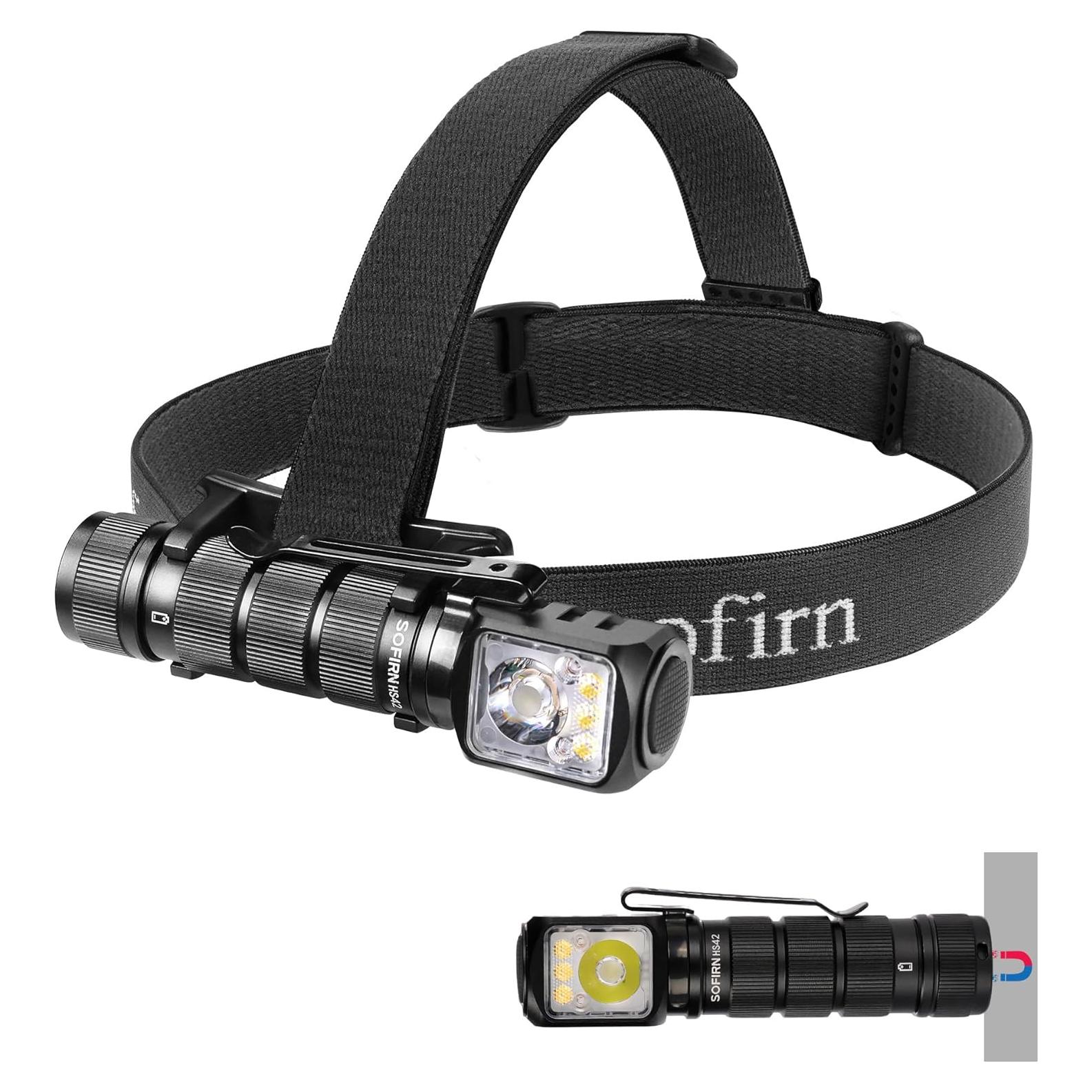 Linterna Frontal Sofirn HS42 Recargable 2100 Lúmenes IP66