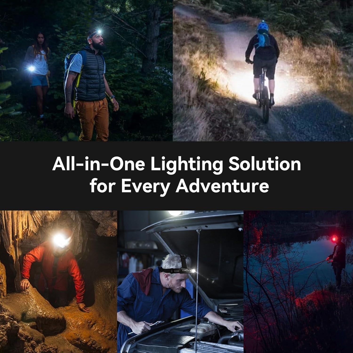 Linterna Frontal Sofirn HS42 Recargable 2100 Lúmenes IP66