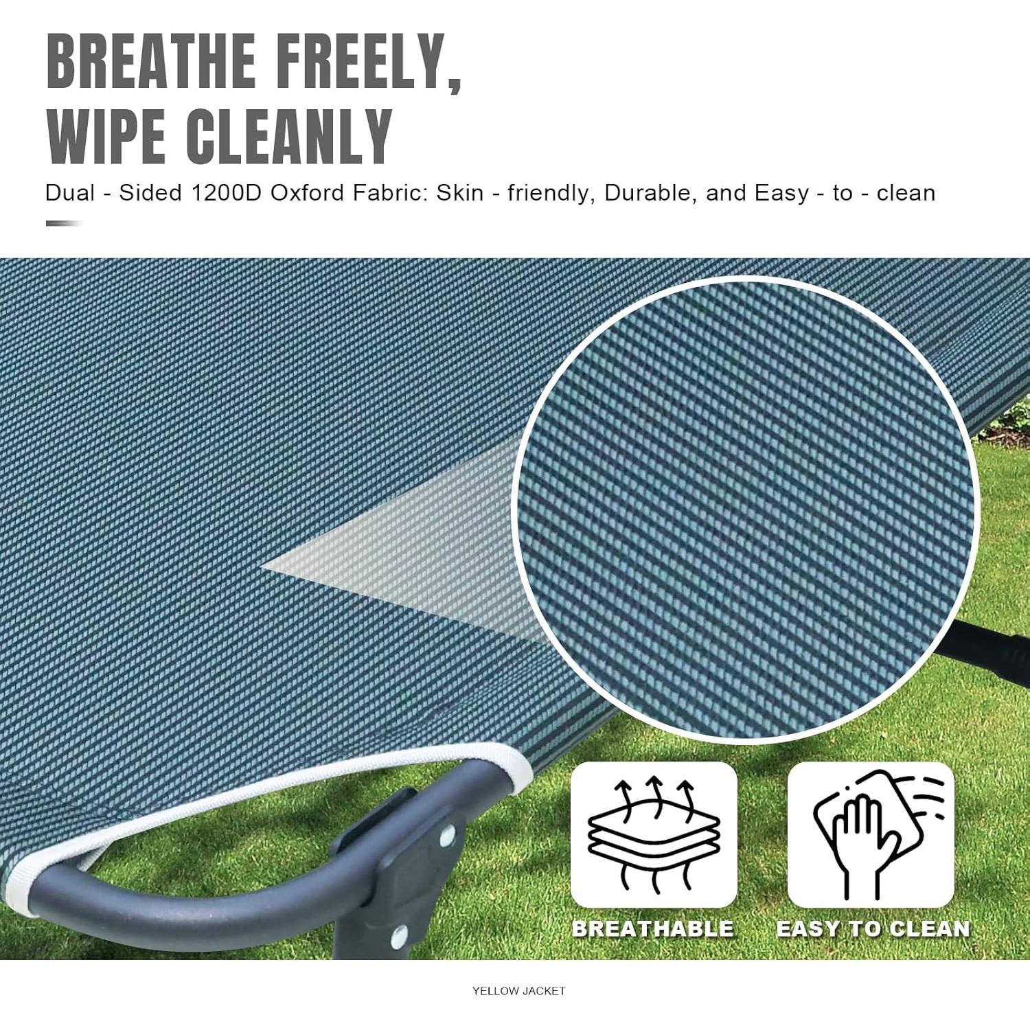 Cama Plegable YELLOW JACKET con Colchón Ajustable 5 Posiciones