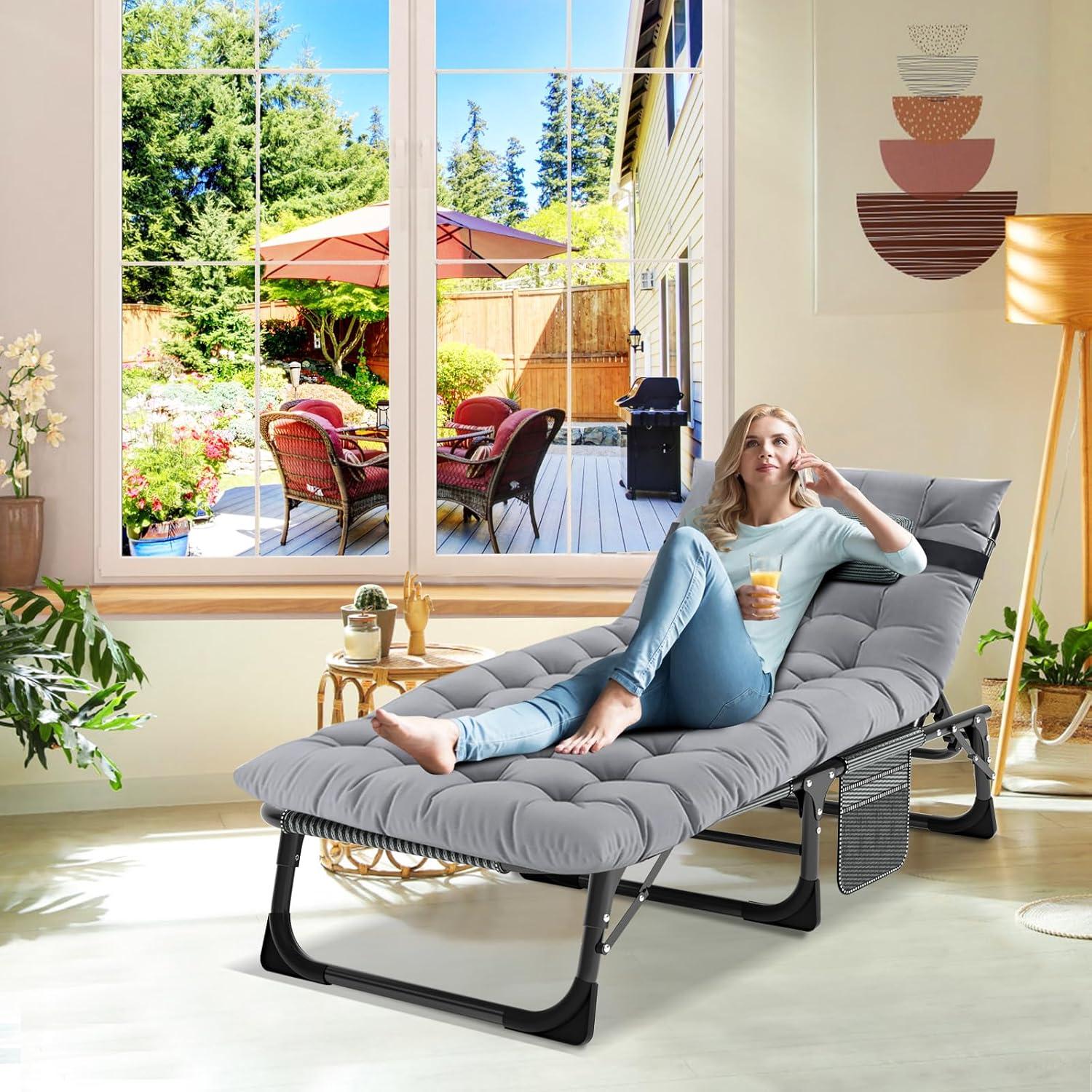 Cama Plegable ABORON para Acampar 190x61cm 227kg Carga