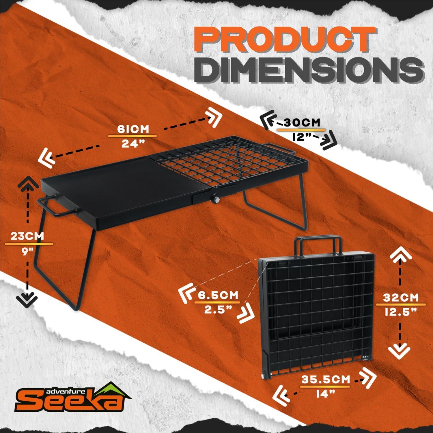 Parrilla de Campamento Plegable Adventure Seeka 4.75 kg