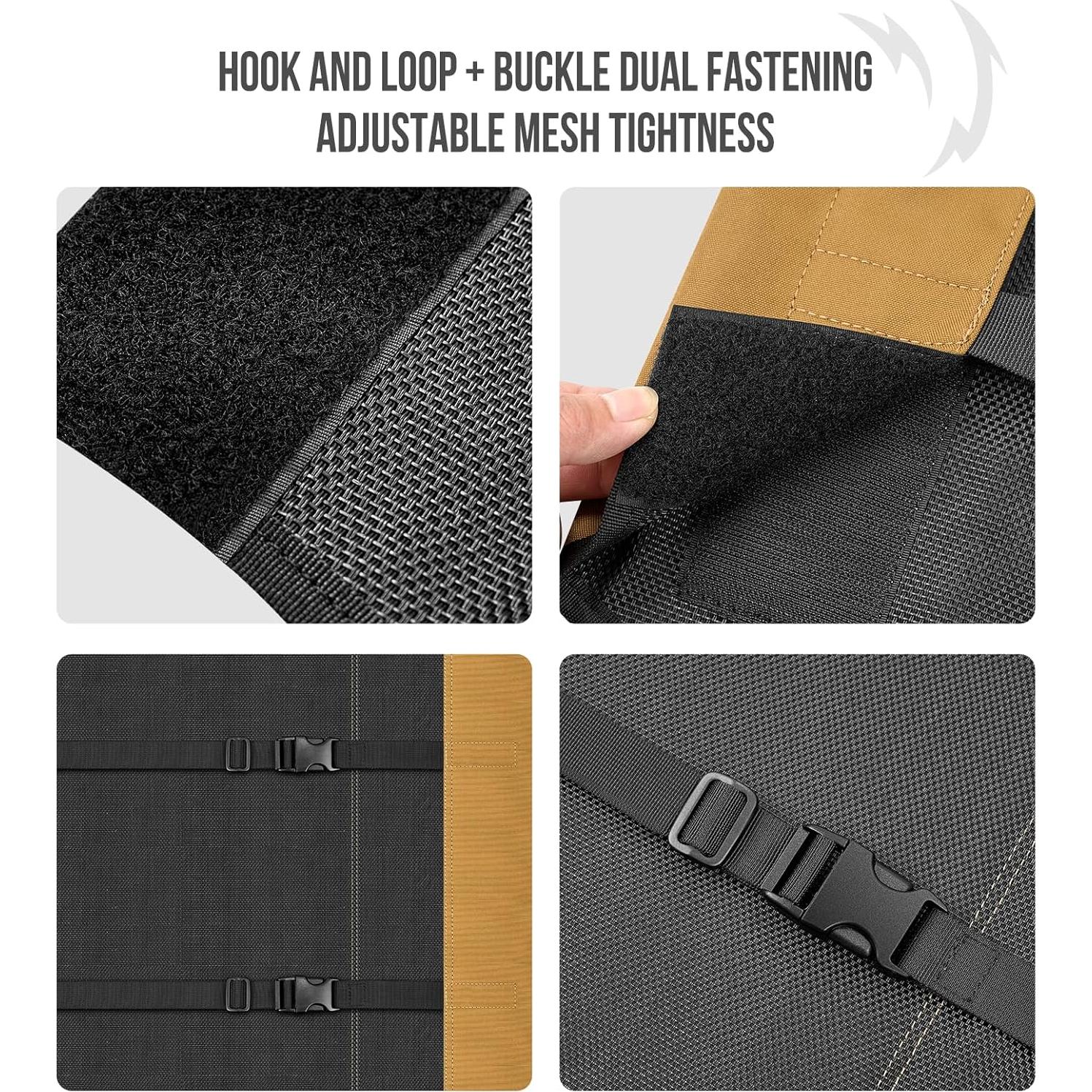 Cama Elevada para Perros OneTigris Pequeña Marrón con Malla Transpirable