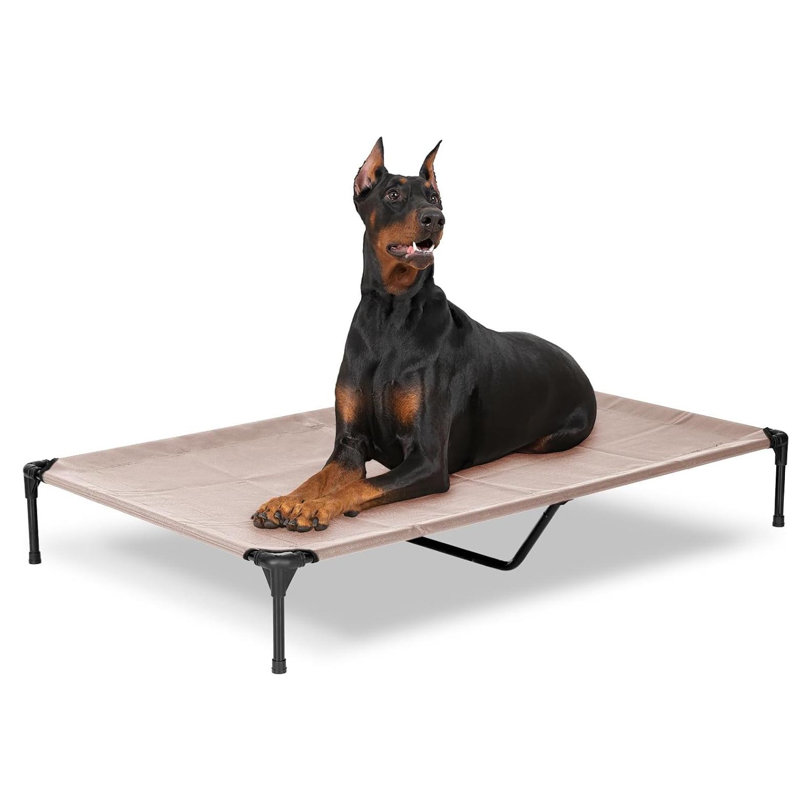 Cama Elevada para Perros XXL PVY 149x91cm Gris Indestructible