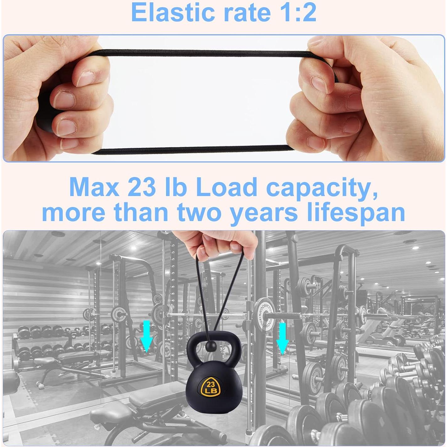 Cuerdas Bungee de Bola Skytened 30 Piezas Alta Resistencia 6-9-11 cm