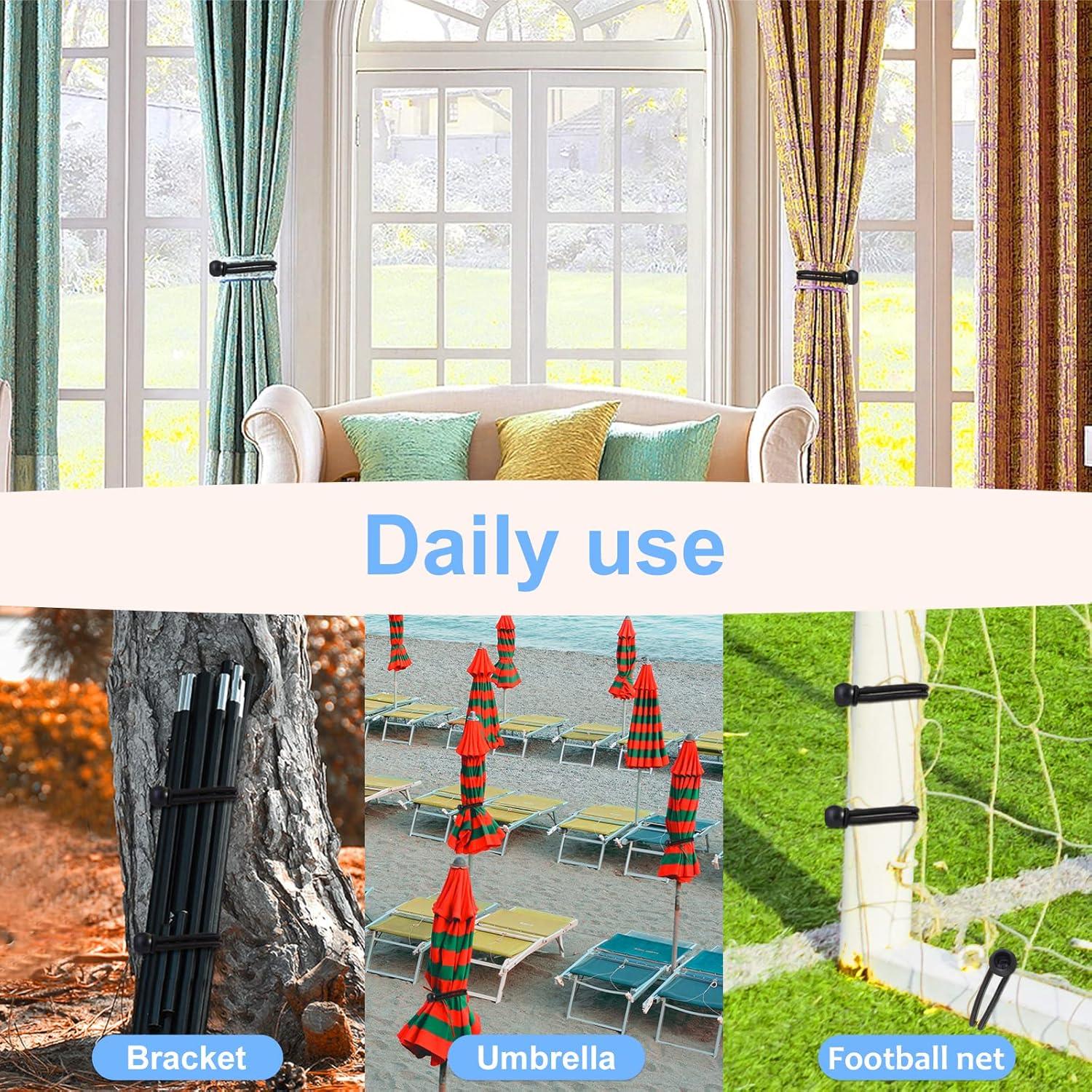 Cuerdas Bungee de Bola Skytened 30 Piezas Alta Resistencia 6-9-11 cm