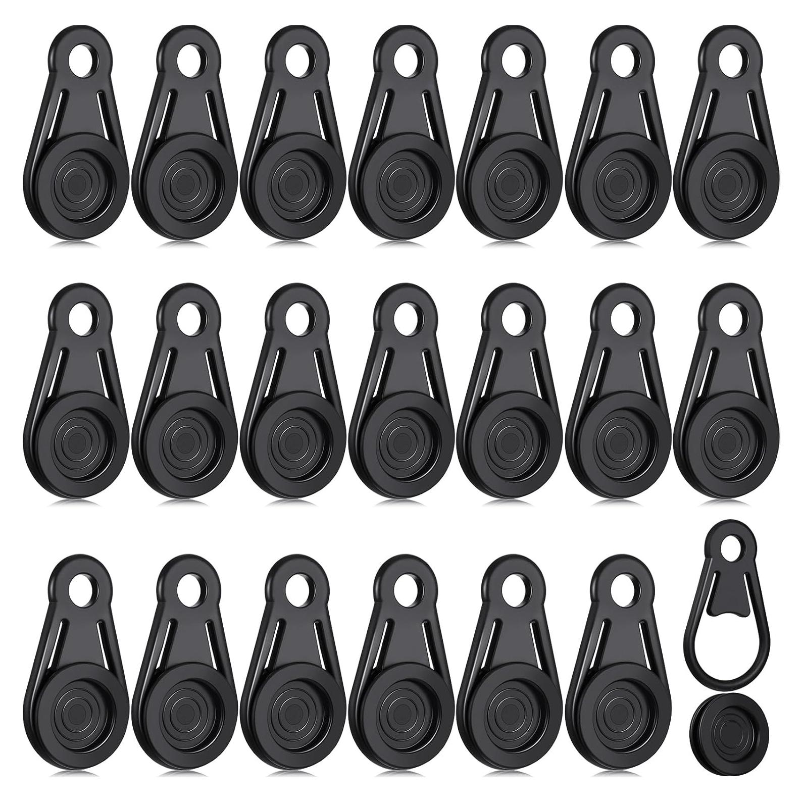 Clips de Lona Hotop 20 Pcs Alta Resistencia Camping 8.4x4.6cm