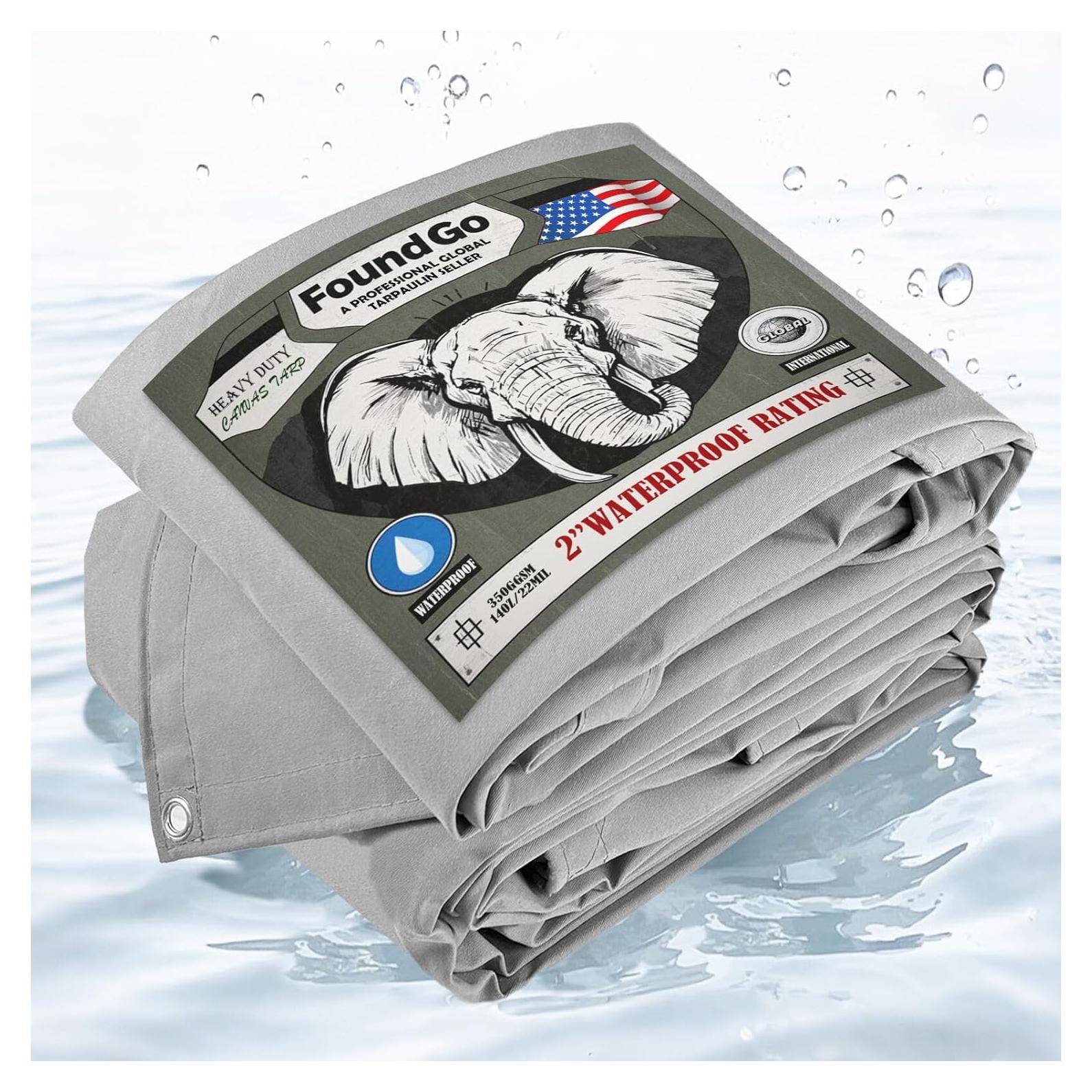 Lona Resistente al Agua FoundGo 2x2.4m 22 Mil Gris