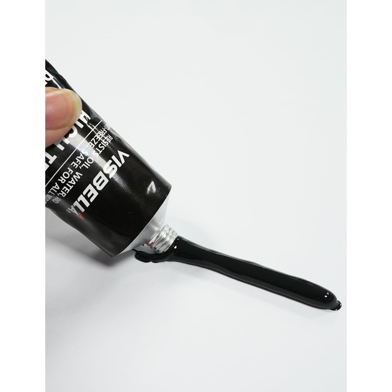 Sellador de Silicona RTV Visbella 3.7 OZ Negro Alta Temperatura