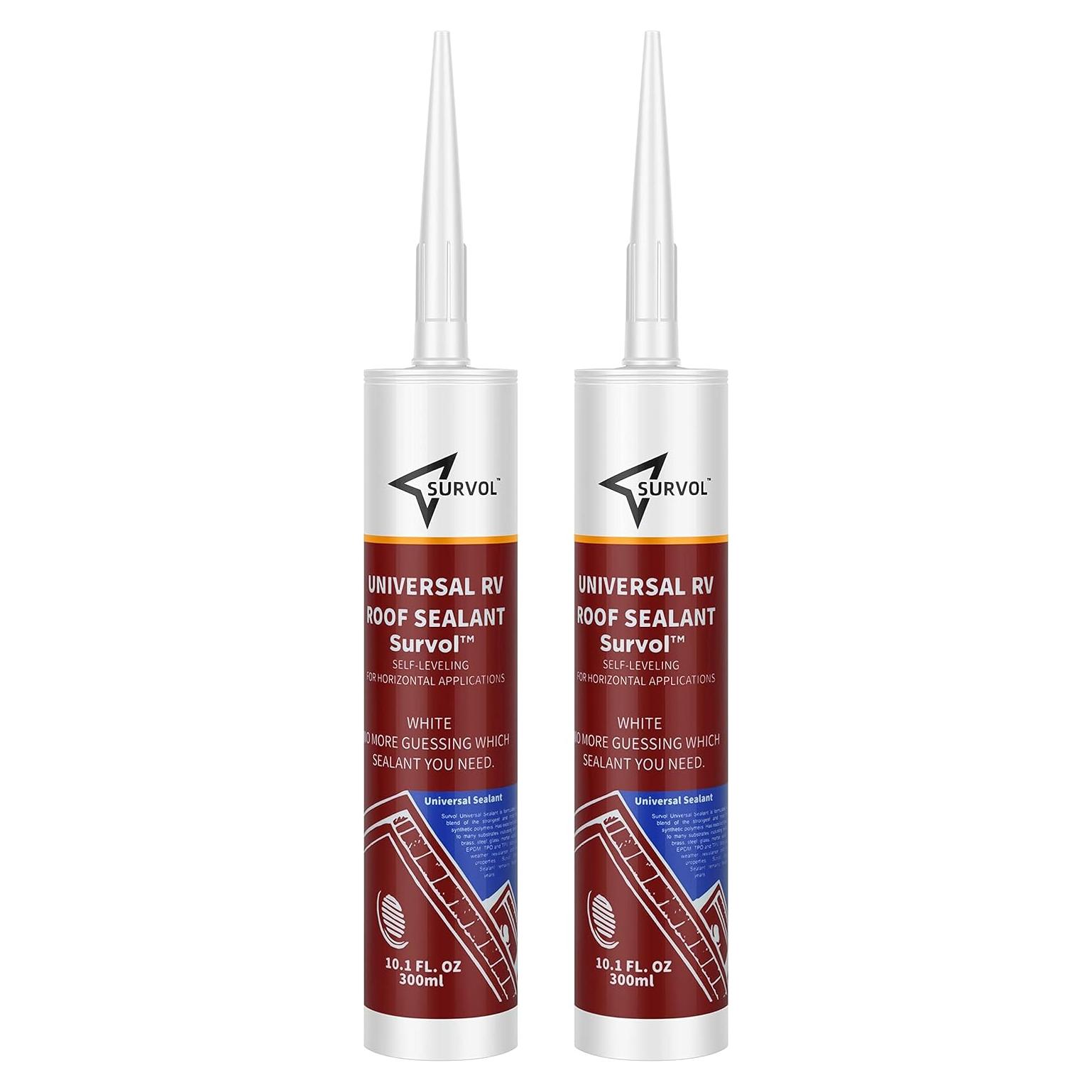 Sellador de Techo Autonivelante Survol - Blanco - 2 Paquetes