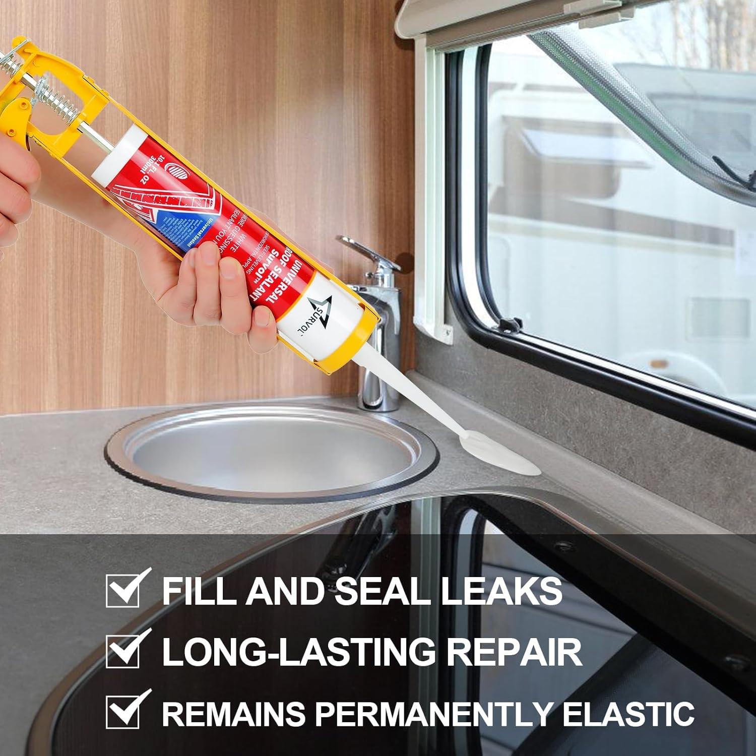 Sellador de Techo Autonivelante Survol - Blanco - 2 Paquetes