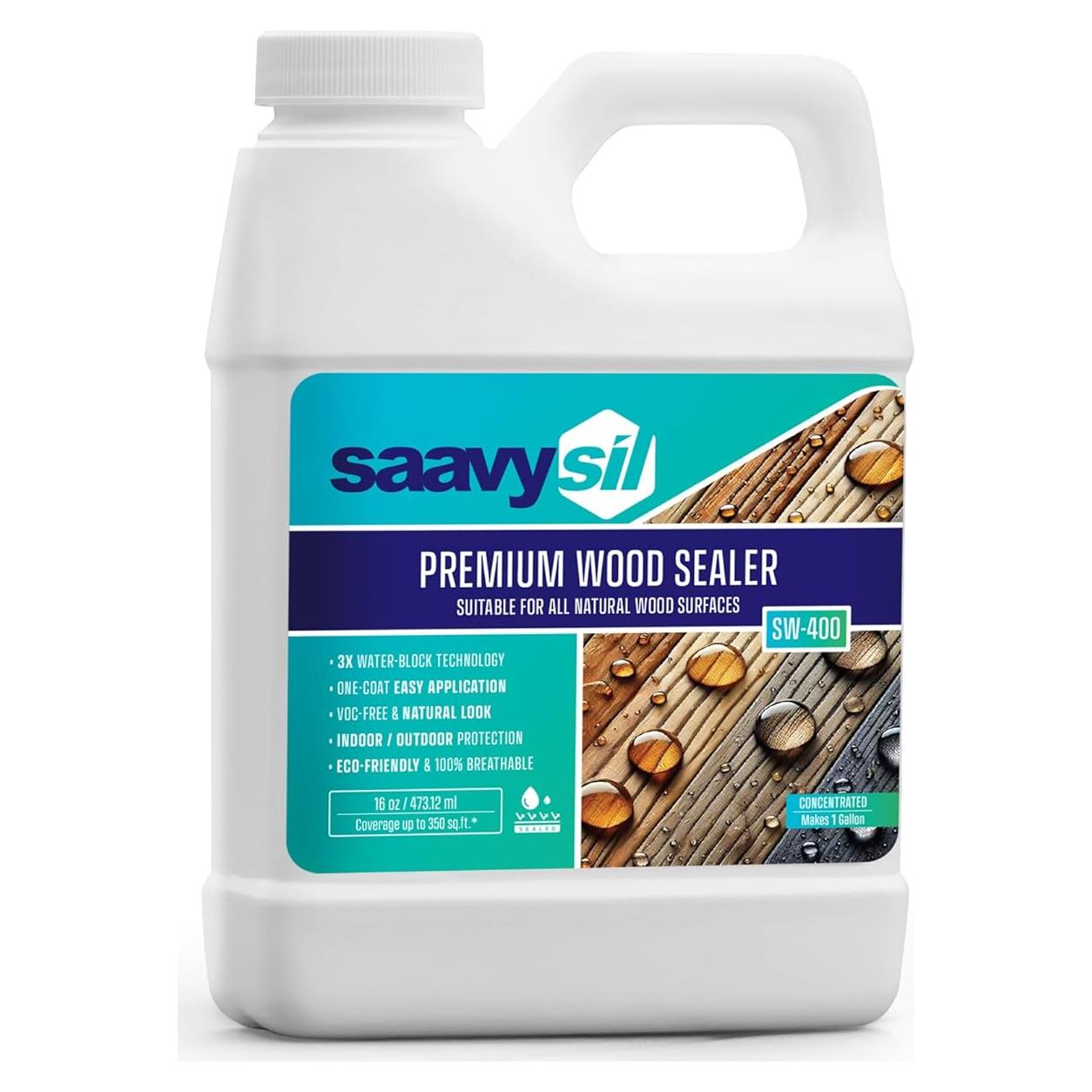 Sellador de Madera Ecológico Saavysil 16 oz Impermeable