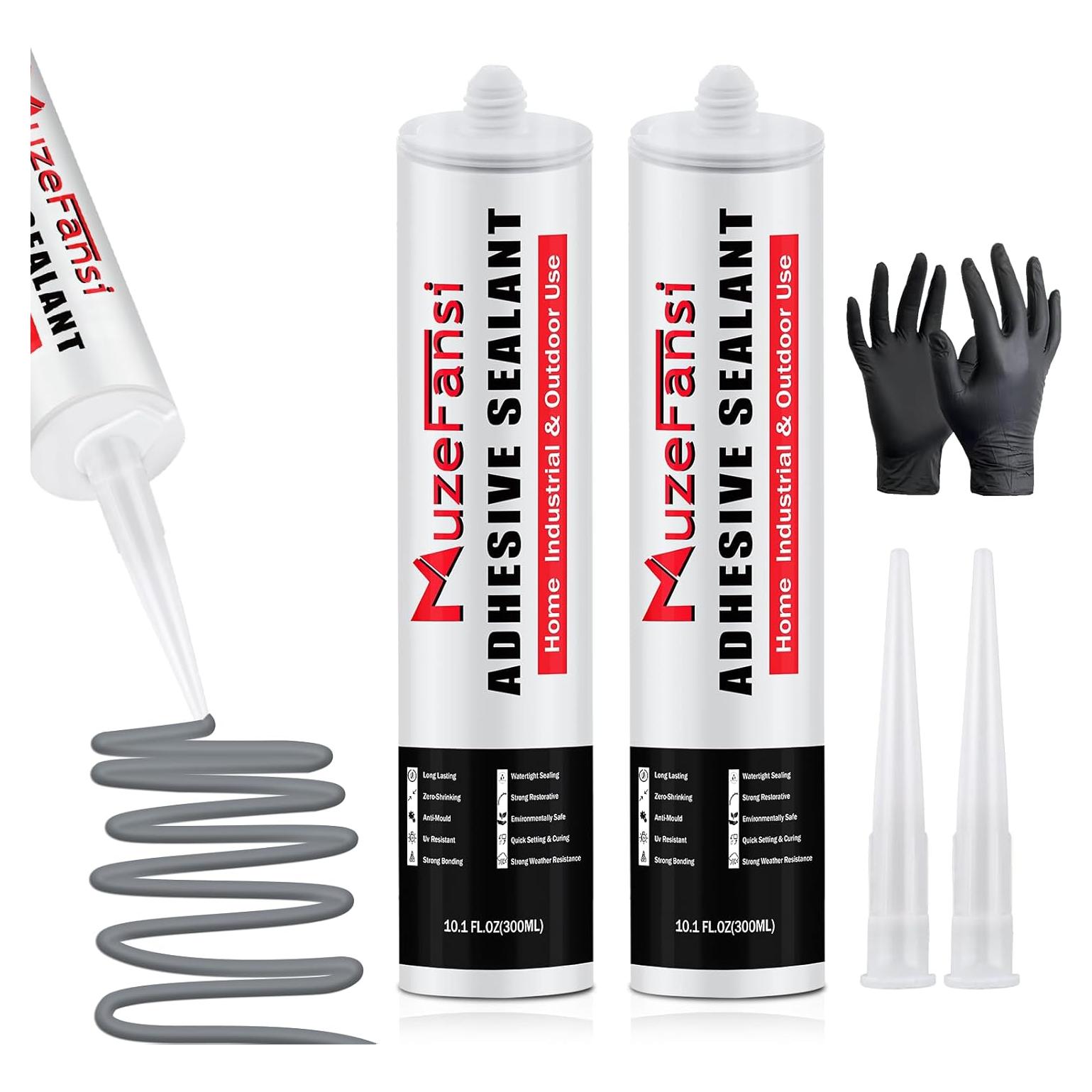 Rellenador de Grietas en Concreto MuzeFansi - 2 Paquetes 300ml