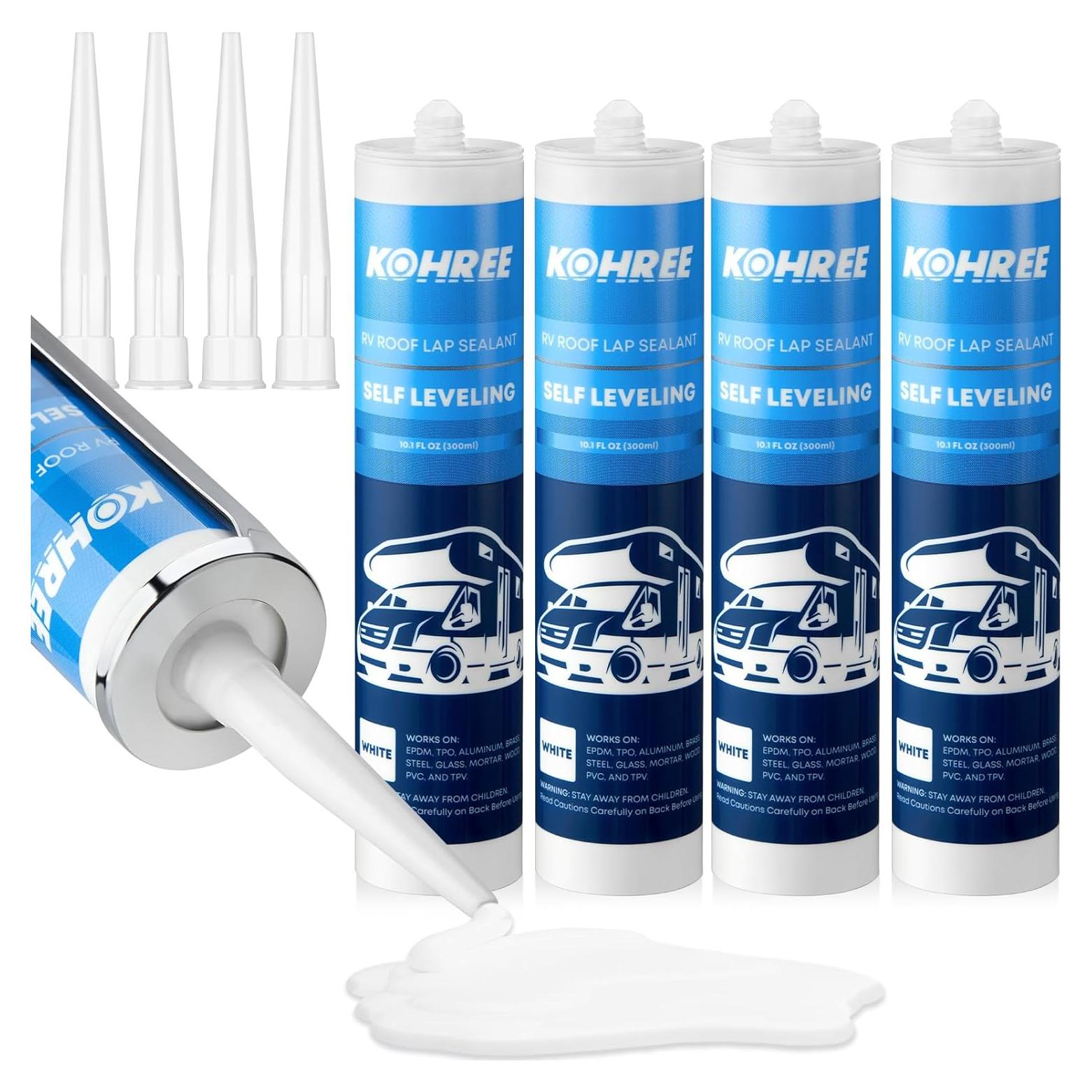 Sellador de Techo Autonivelante Kohree 4 Unidades 1.98 kg