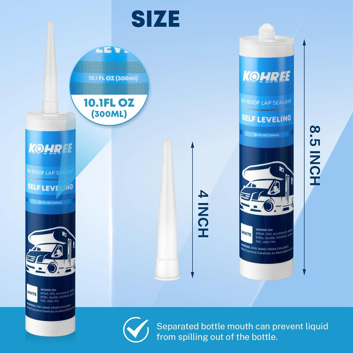 Sellador de Techo Autonivelante Kohree 4 Unidades 1.98 kg