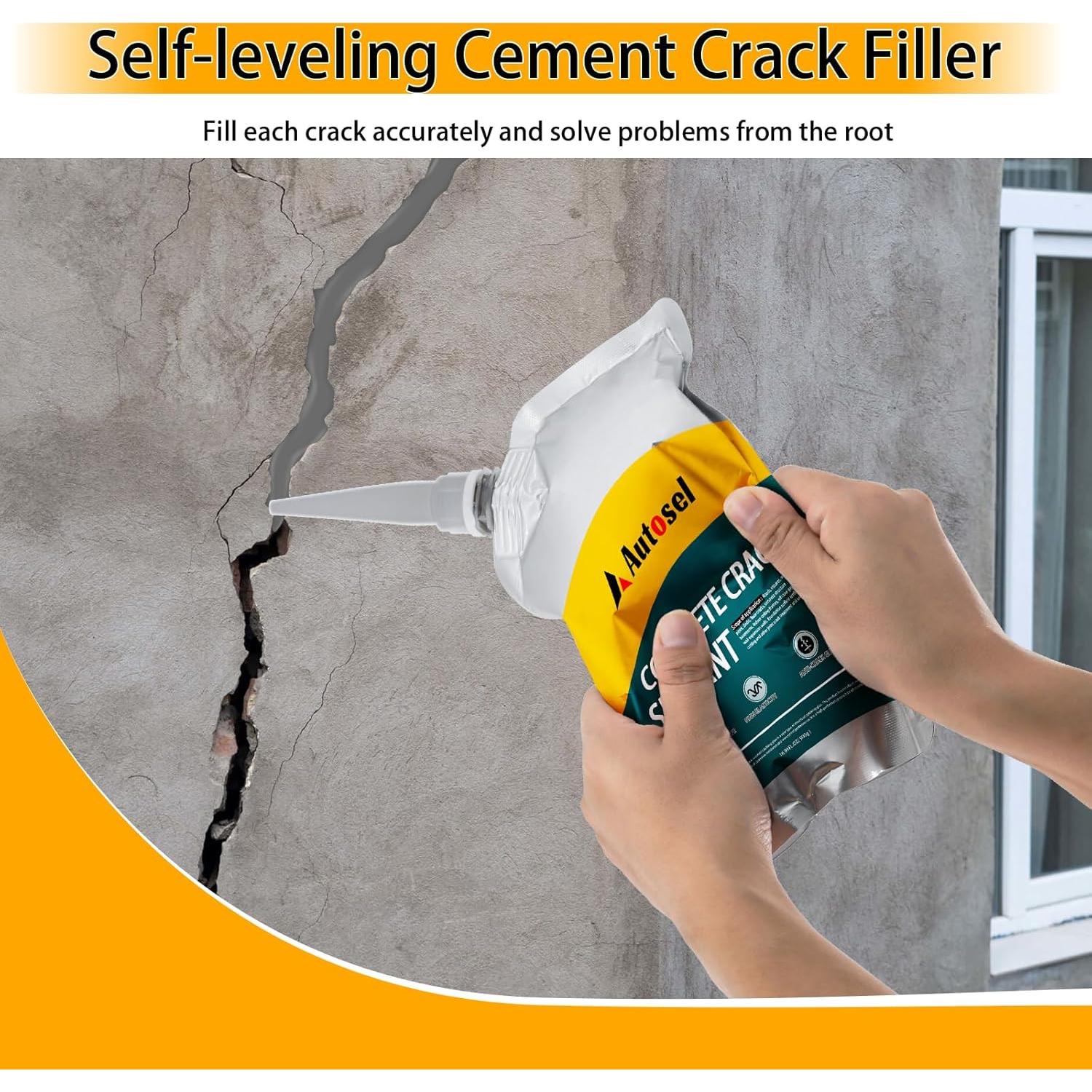 Relleno de Grietas de Concreto Autosel 1 kg - Secado Rápido, Impermeable