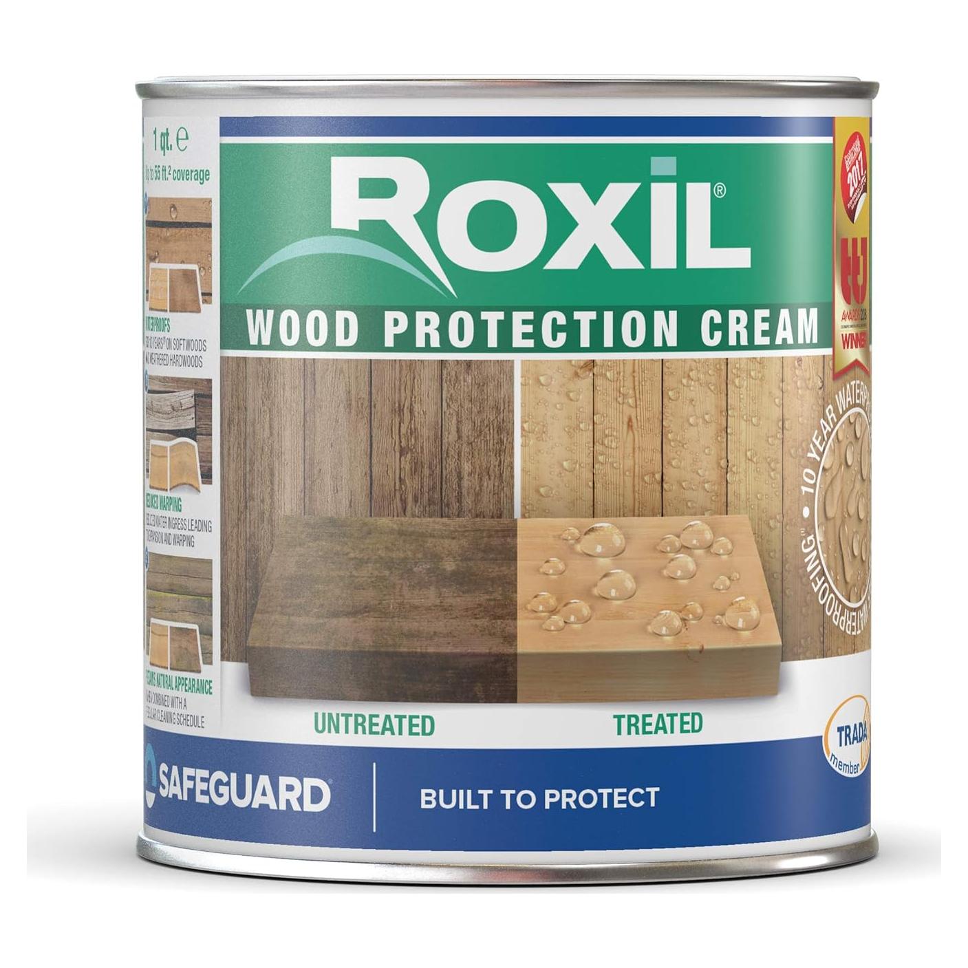 Crema Impermeabilizante Roxil 1 Cuartillo - Sellador Transparente 10 Años