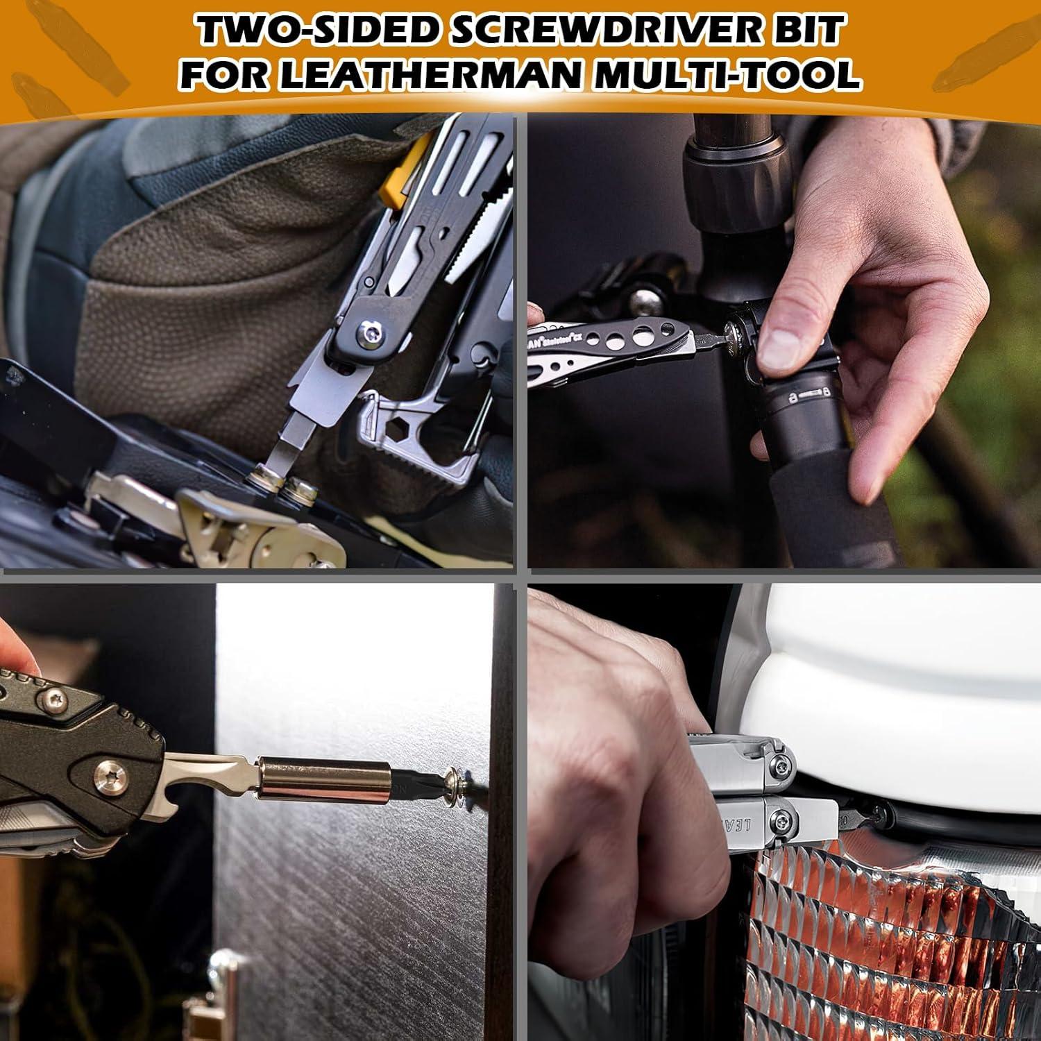 Paquete de 6 Puntas de Destornillador Leatherman - Phillips #1, #2 y Plana 4.76 mm