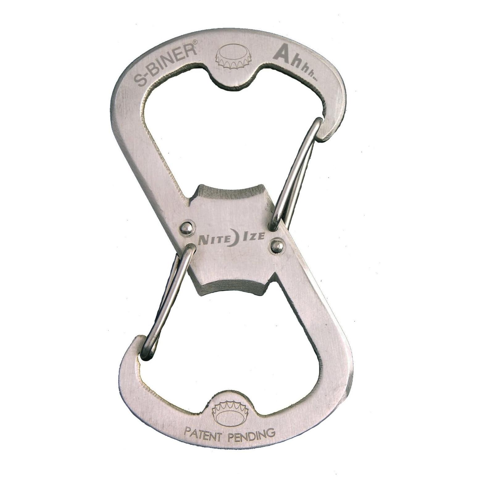 Mosquetón S-Biner Ahhh Nite Ize Acero Inoxidable 1 Unidad