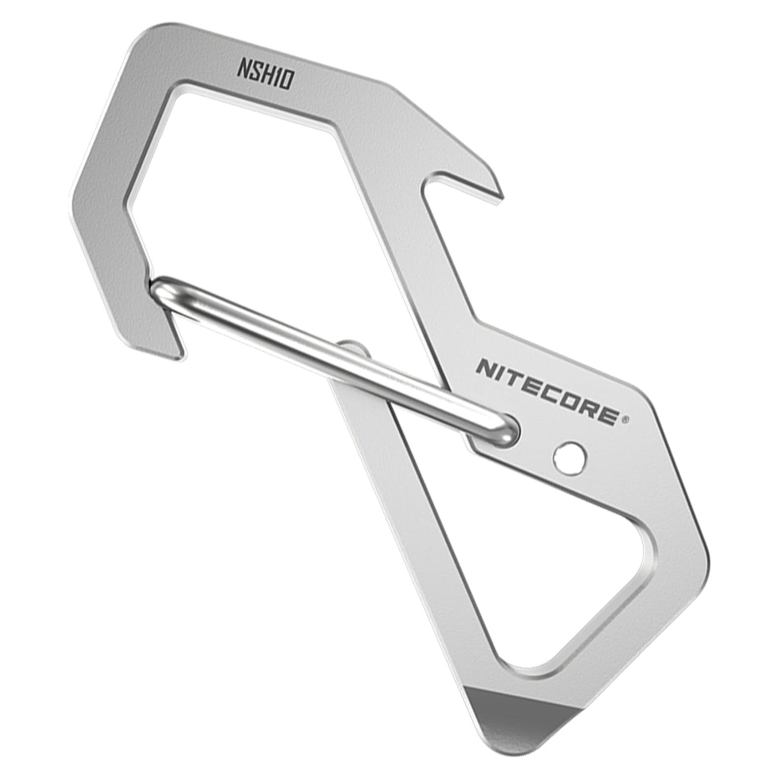 Carabiner de Titanio NITECORE NSH10 Multi-Herramienta 7.5g