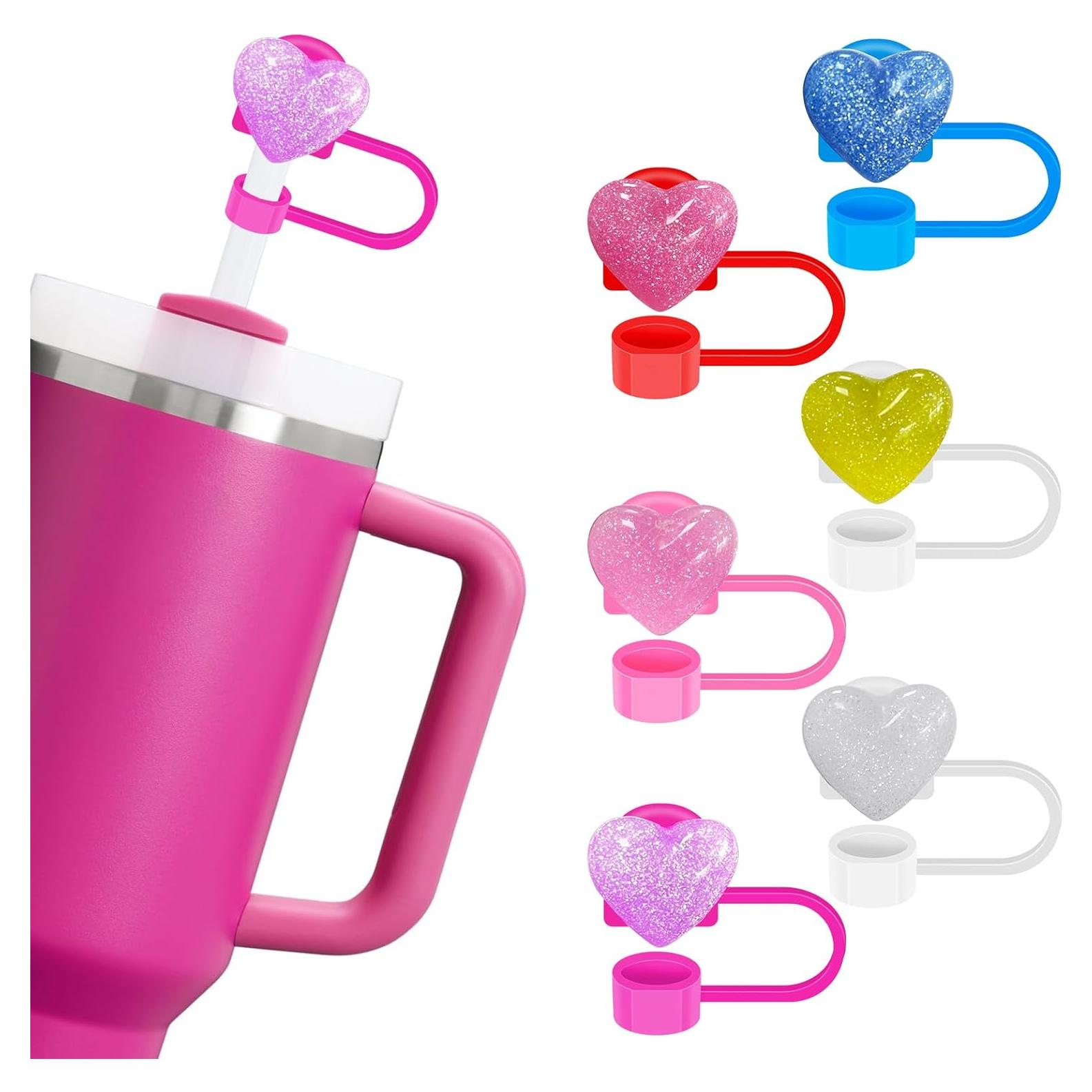 6 Tapas de Silicona para Popote Hikkcos 10mm Stanley 30/40 Oz