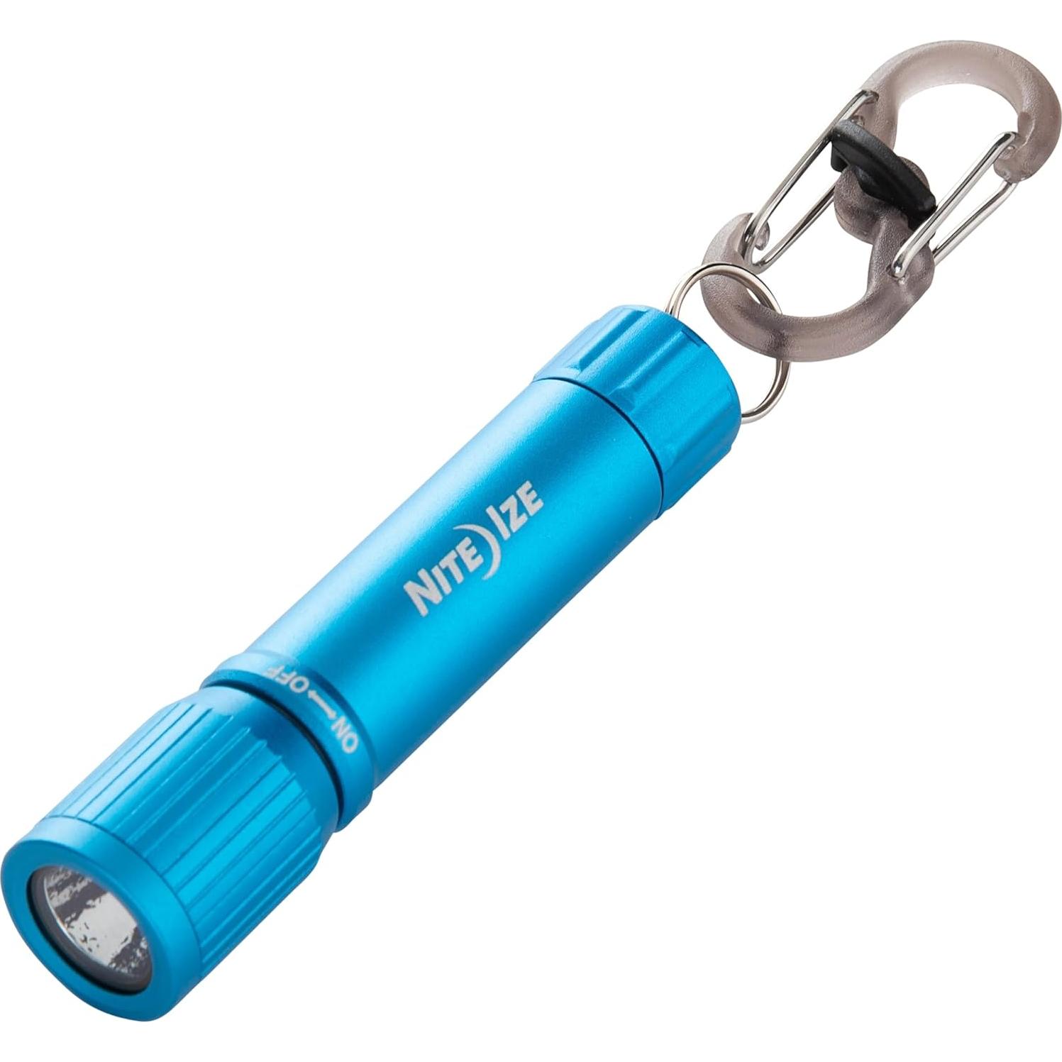 Radiant 100 Keychain Flashlight - Waterproof Mini Keychain Flashlight with Bright 100 Lumen Light - Waterproof Flashlight for Backpacks and Keys - Keychain Flashlight - Blue