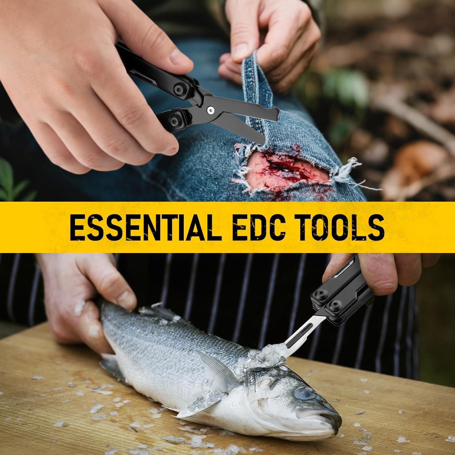 Multitool BIBURY BI2052AB Tijeras EDC Compactas 170g