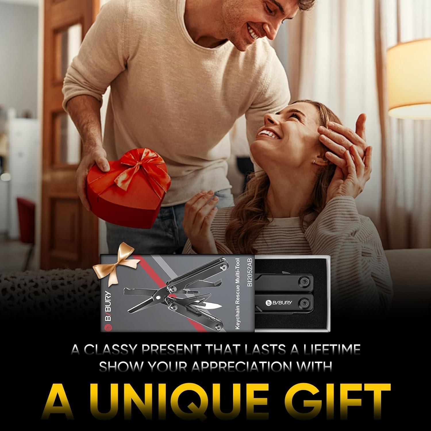 Multitool BIBURY BI2052AB Tijeras EDC Compactas 170g